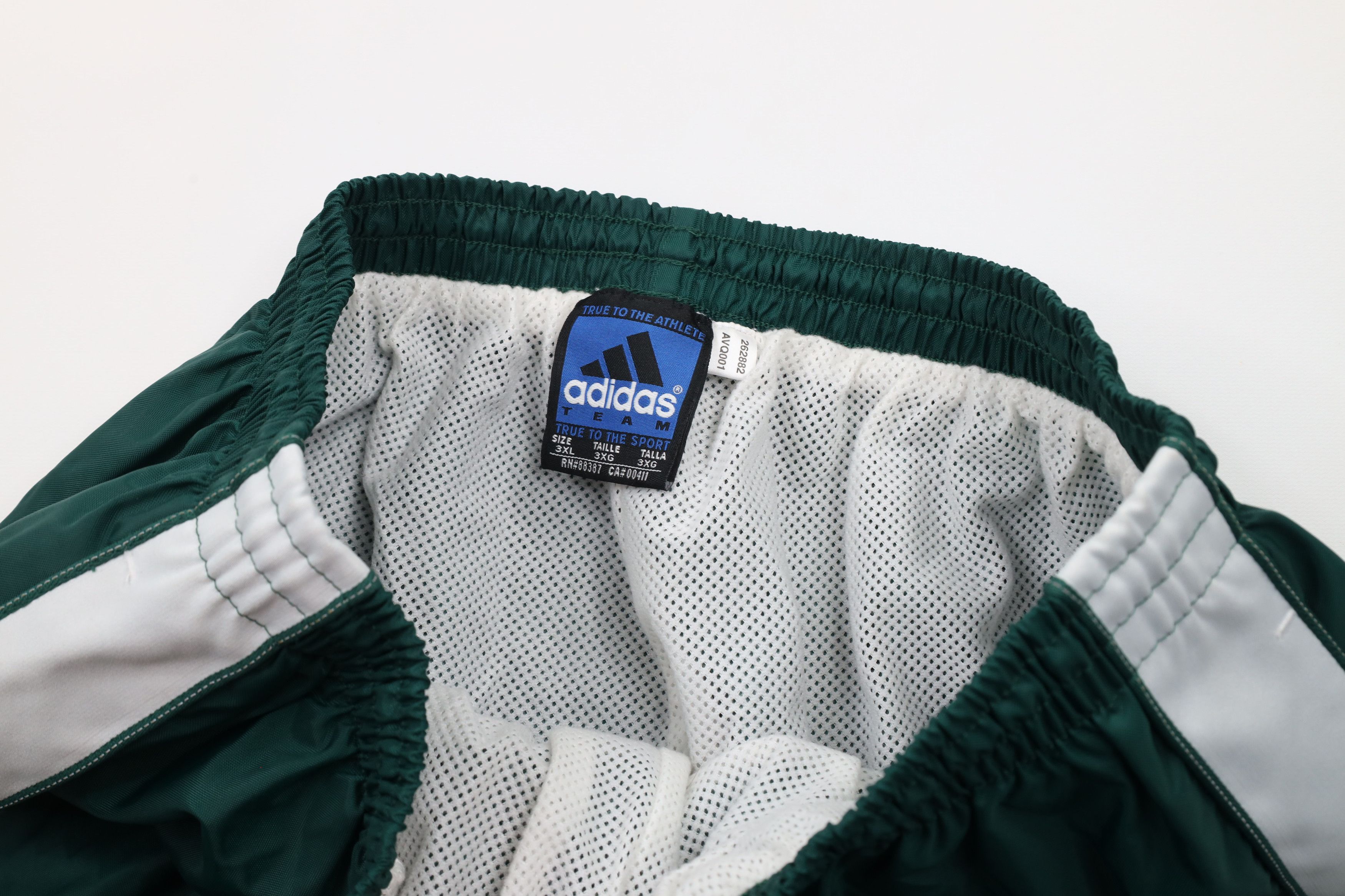 Adidas × Vintage Vintage Y2K 2001 Adidas Striped Lined Joggers Pants Green Size US 42 / EU 58 - 8 Thumbnail