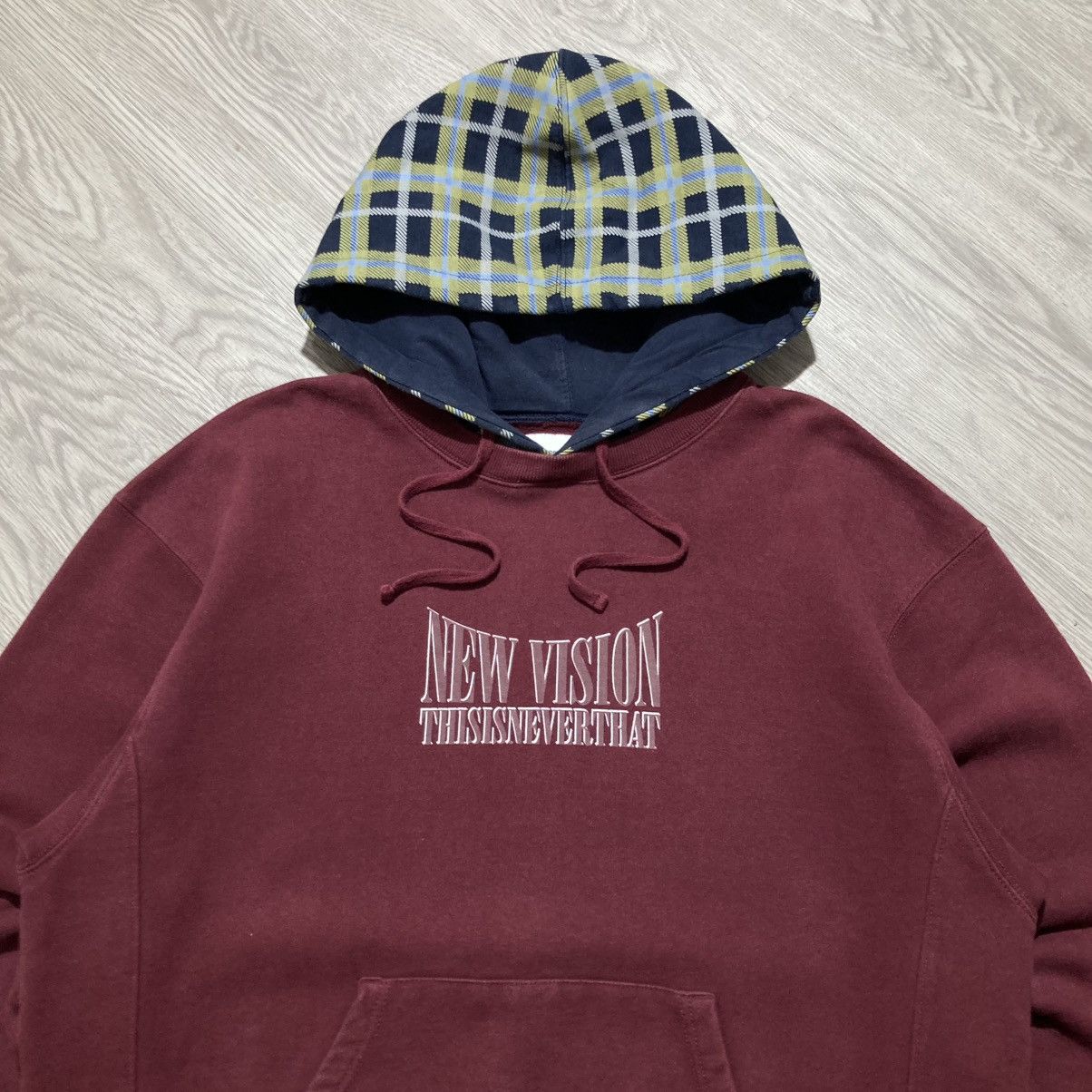 thisisneverthat 2000s ThisIsNeverThat Printed Bold Check Hooded Sweatshirt Size US XL / EU 56 / 4 - 2 Thumbnail