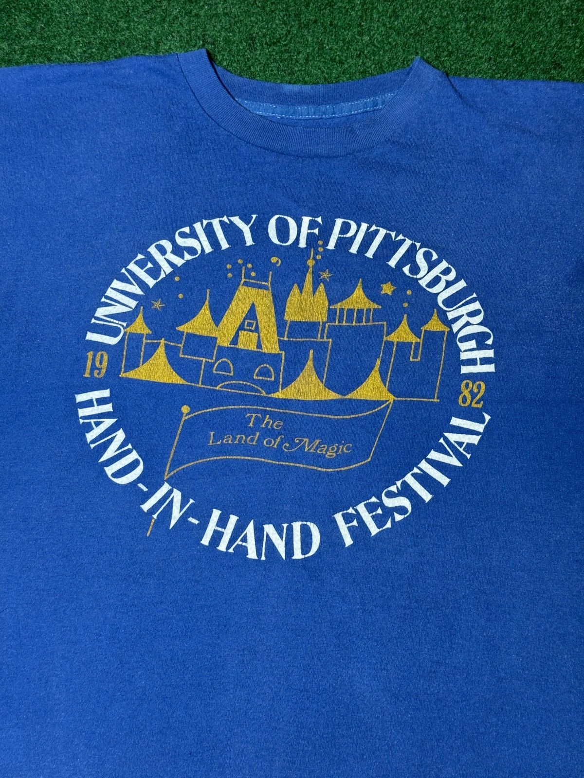 Vintage Vintage 89s University Of Pittsburgh Land Of Magic Baby Tee Size S / US 4 / IT 40 - 2 Thumbnail