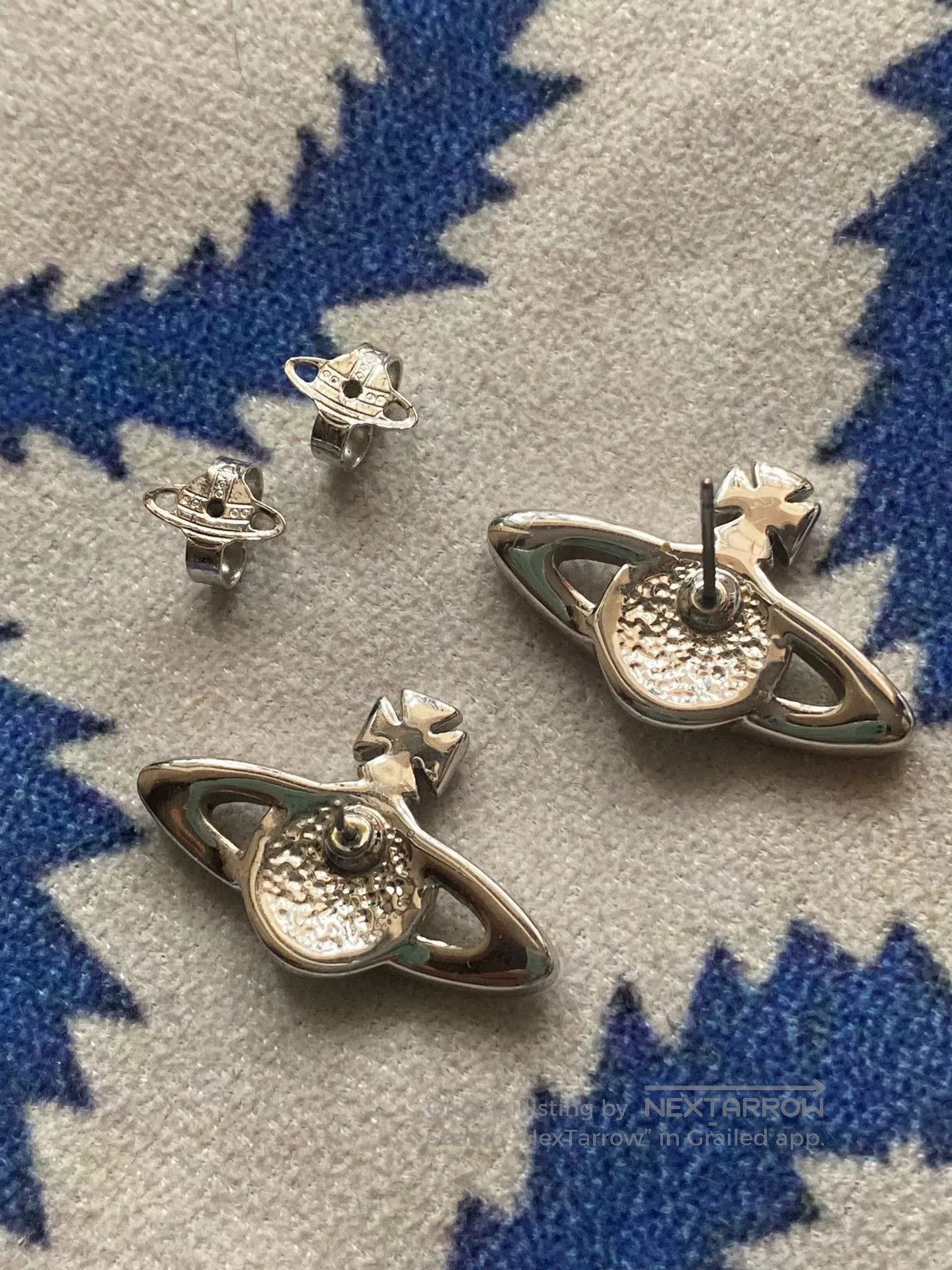 Vivienne Westwood vivienne westwood rhinestone orbit earrings. Size ONE SIZE - 5 Thumbnail