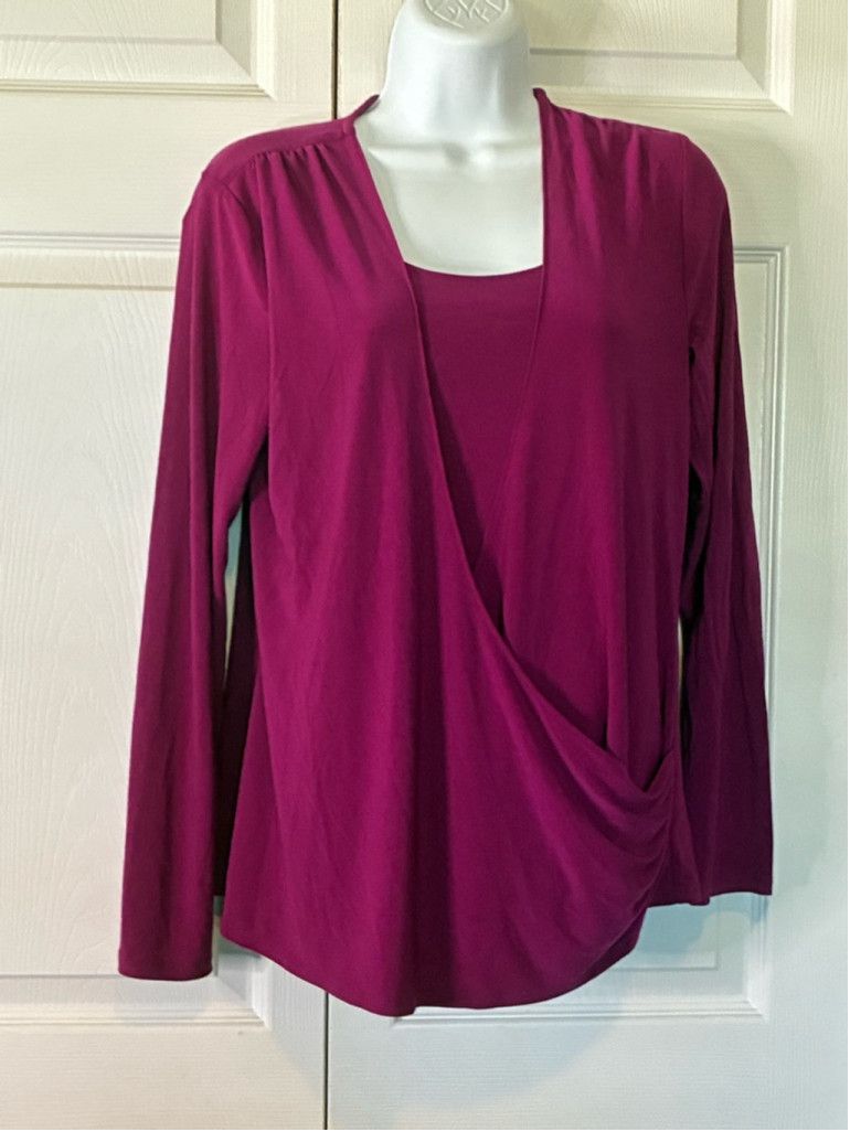 Coldwater Creek Coldwater. Creek Fuchsia Blouse Size XS / US 0-2 / IT 36-38 - 1 Thumbnail