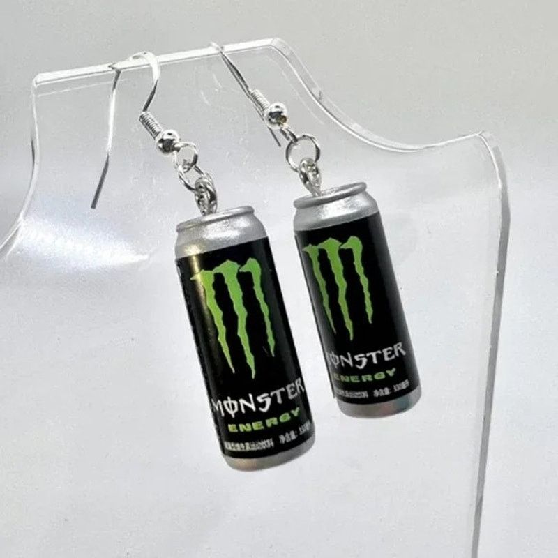 Other Gamer Energy Soda Drink Novelty Cute, Unique Earrings Size ONE SIZE - 1 Thumbnail