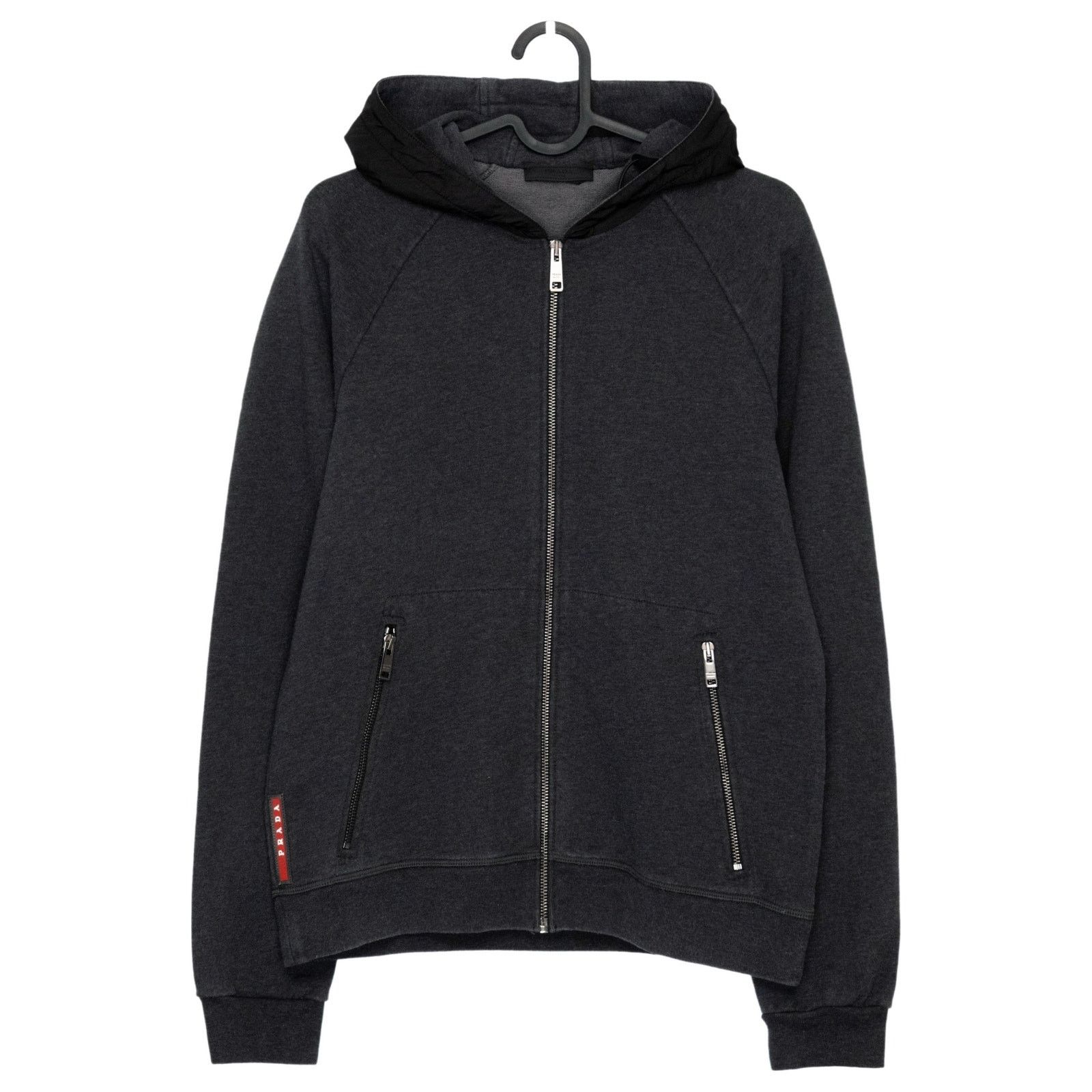 Prada Vintage Prada 2009 Red Tab White Sweatshirt Hoodie