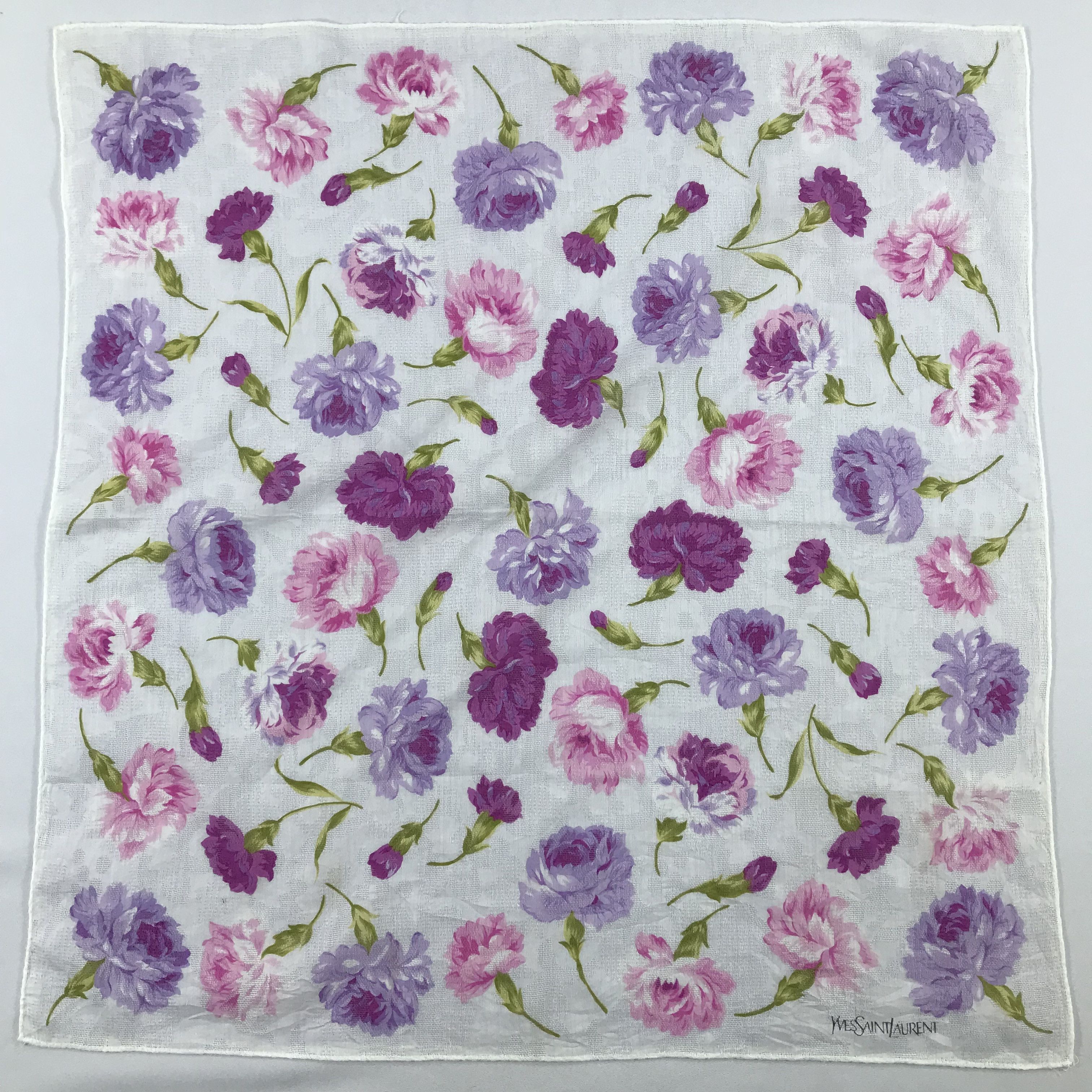 Vintage × Yves Saint Laurent Yves Saint Laurent Bandana / Handkerchief/Neckerchief -S2494 Size ONE SIZE - 2 Thumbnail