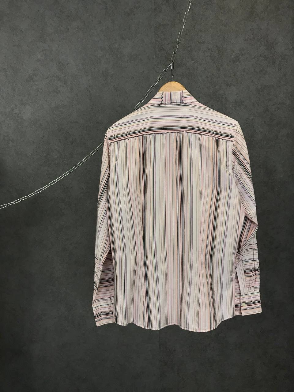 Armani Armani Jeans vintage crazy striped shirt Size US L / EU 52-54 / 3 - 6 Thumbnail