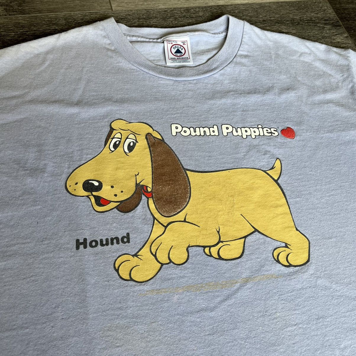 Vintage Vintage 90s Pound Puppies Hound Graphic Cartoon Logo T Shirt Size L / US 10 / IT 46 - 2 Thumbnail