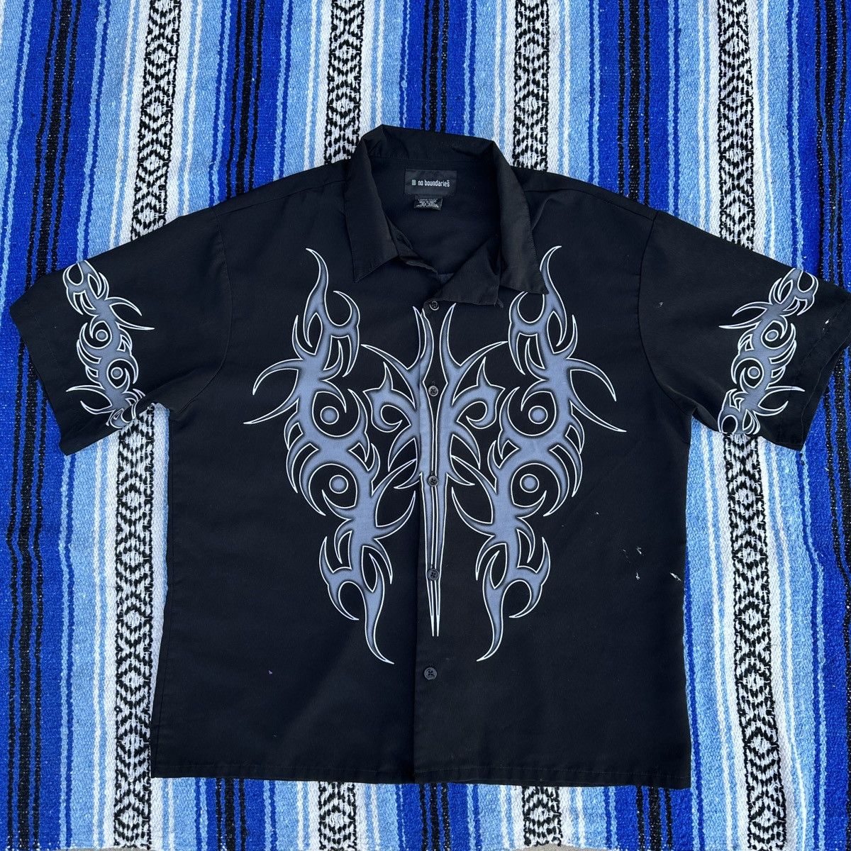 Vintage Vintage Men's Tribal Dragon Black Flame No Boundaries L Size US L / EU 52-54 / 3 - 1 Thumbnail