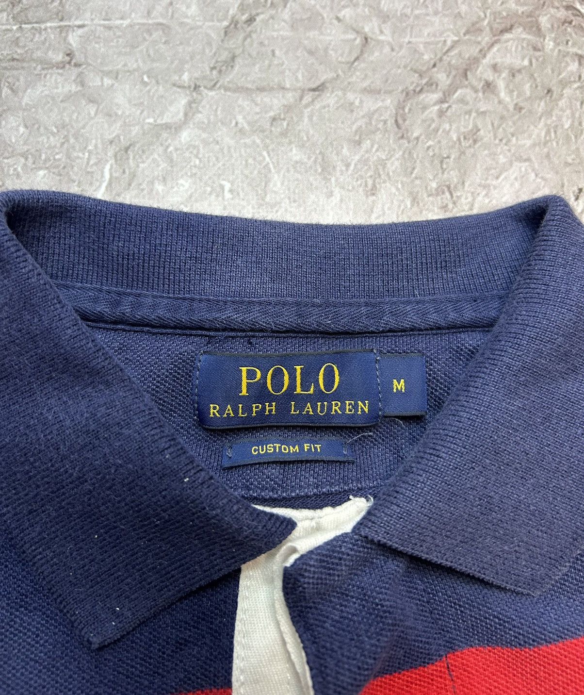 Polo Ralph Lauren × Vintage Vintage Polo Ralph Lauren Rugby Striped Sweatshirt Baggy Size US M / EU 48-50 / 2 - 6 Thumbnail