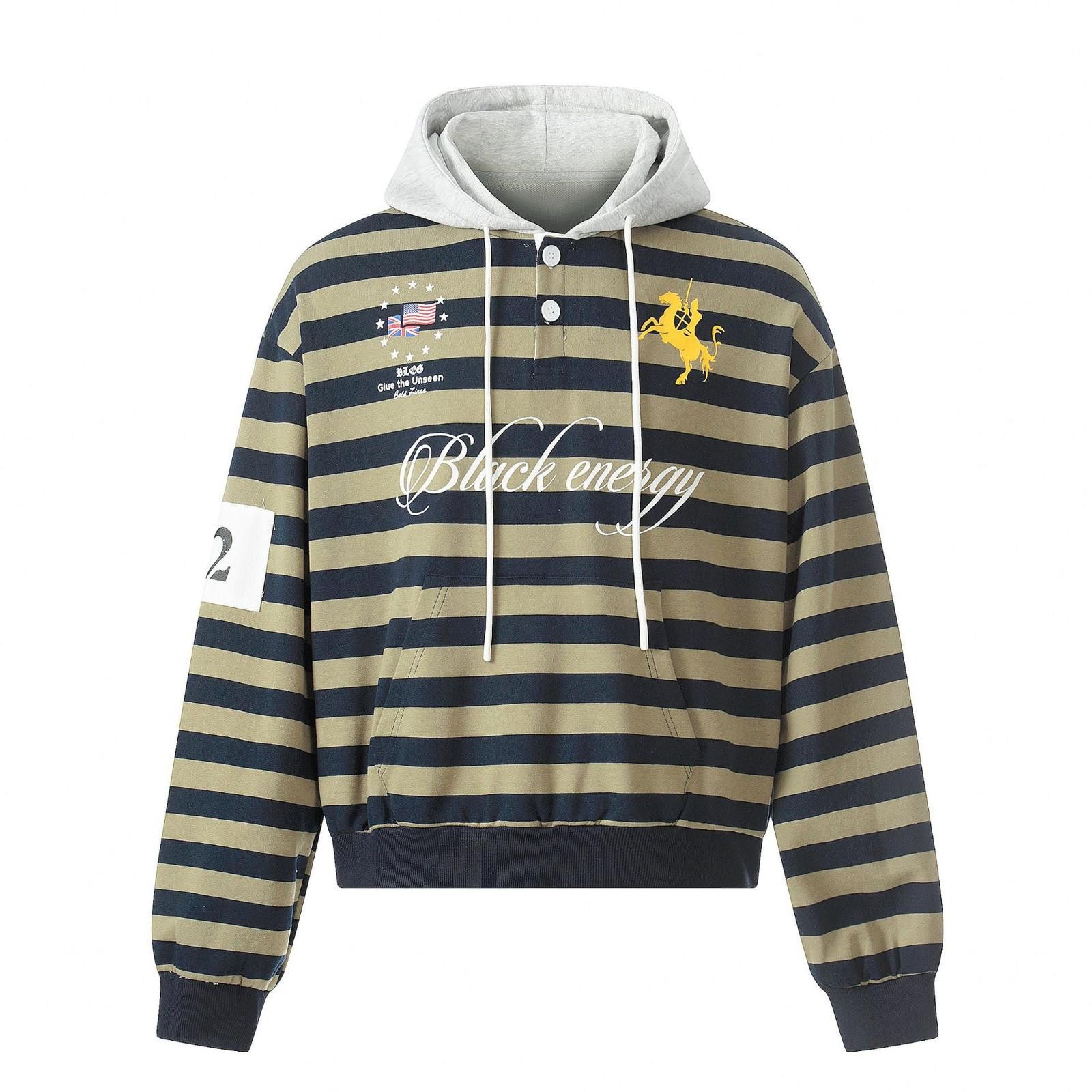 Other Striped Hooded Pullover Hoodie Size US L / EU 52-54 / 3 - 5 Thumbnail