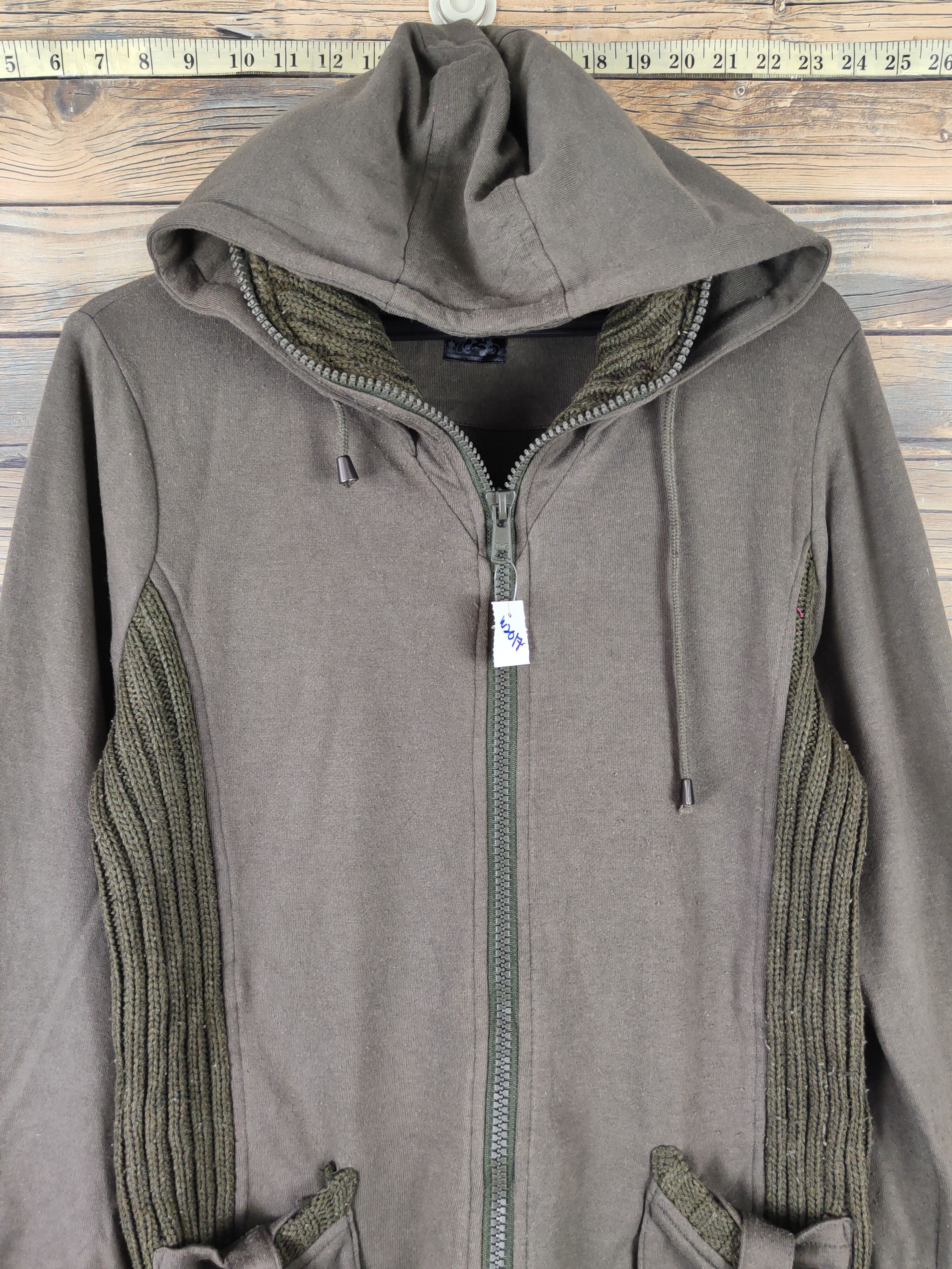 Japanese Brand Spinash Olive Hoodie Sweaters #W2017 Size M / US 6-8 / IT 42-44 - 2 Thumbnail
