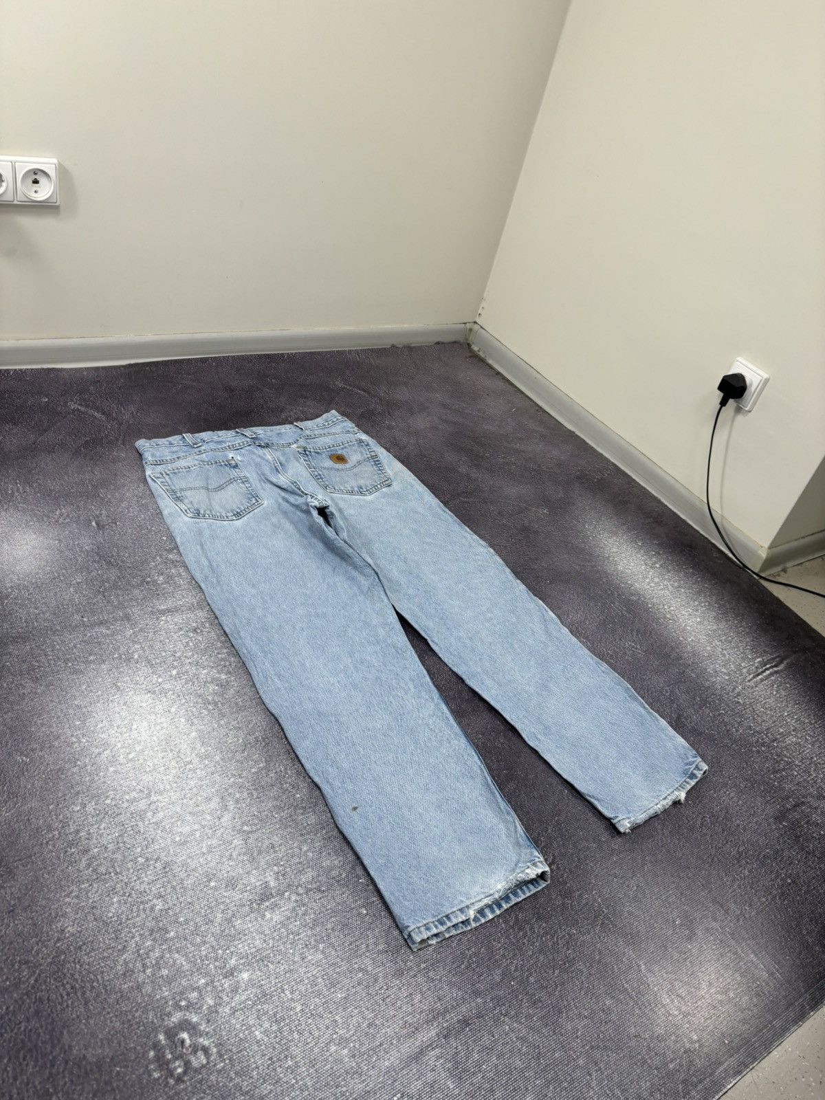 Carhartt Vintage Carhartt 90s Faded Light Blue USA Denim Baggy Jeans Size US 36 / EU 52 - 3 Thumbnail
