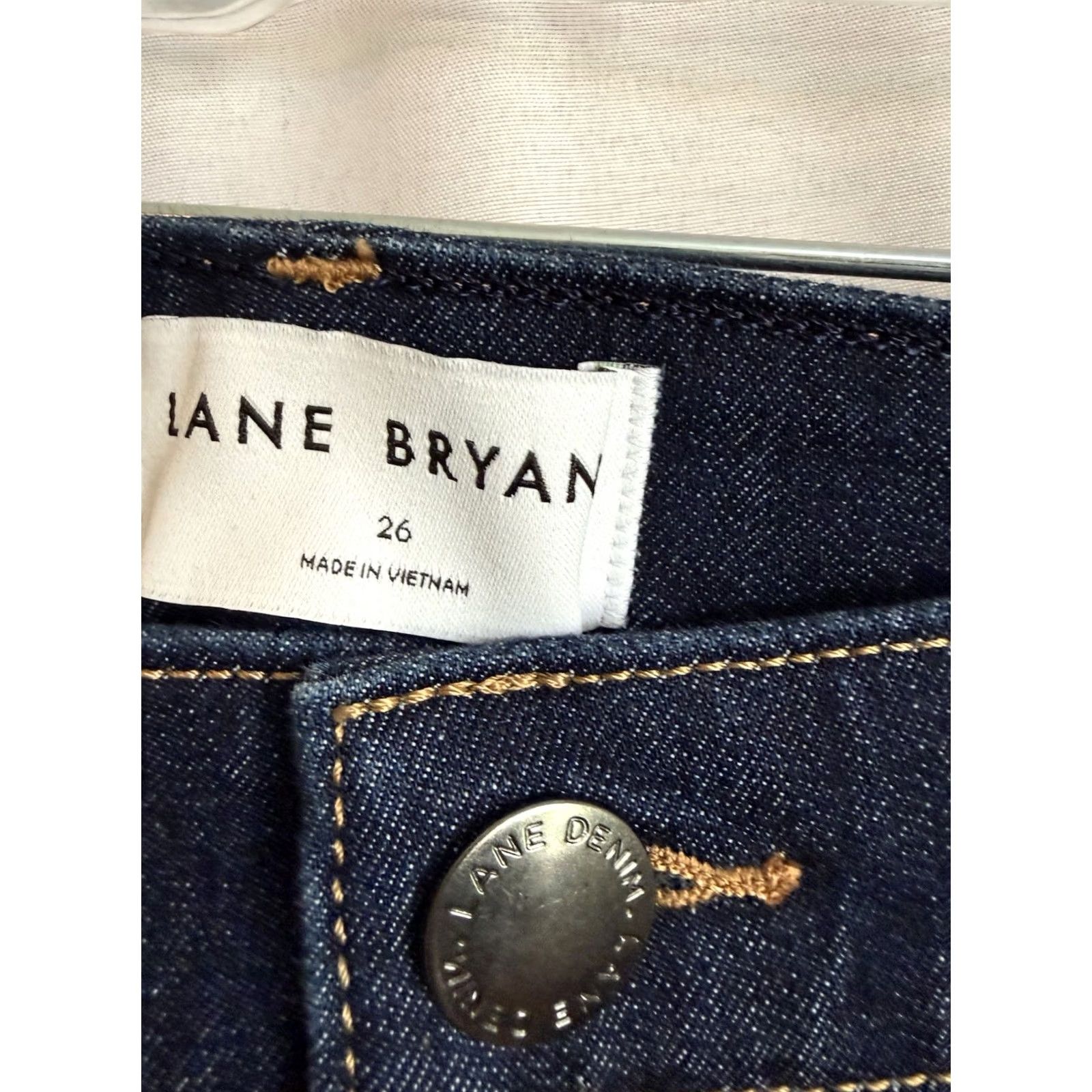Vintage Lane Bryant Women's Cropped Flare Jeans Blue Size 26 Raw Hem Mid-Rise Size 26" / US 2 / IT 38 - 4 Thumbnail