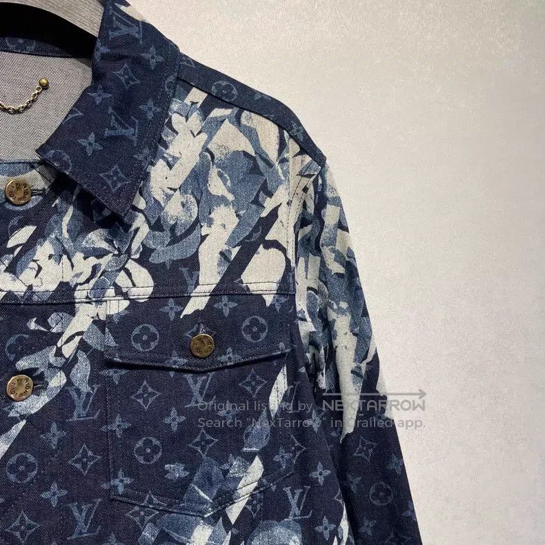 Louis Vuitton Louis Vuitton Floral logo print denim jacket Size US M / EU 48-50 / 2 - 3 Thumbnail