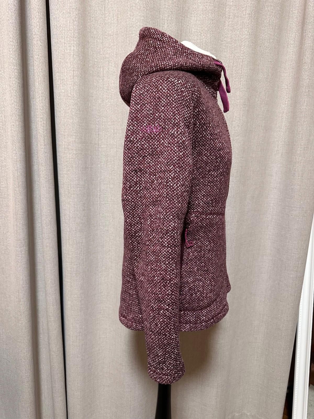 Rab Rab Womens Amy Hoody Red Fleece Chunky Sweater Warm Jacket Size L / US 10 / IT 46 - 4 Thumbnail