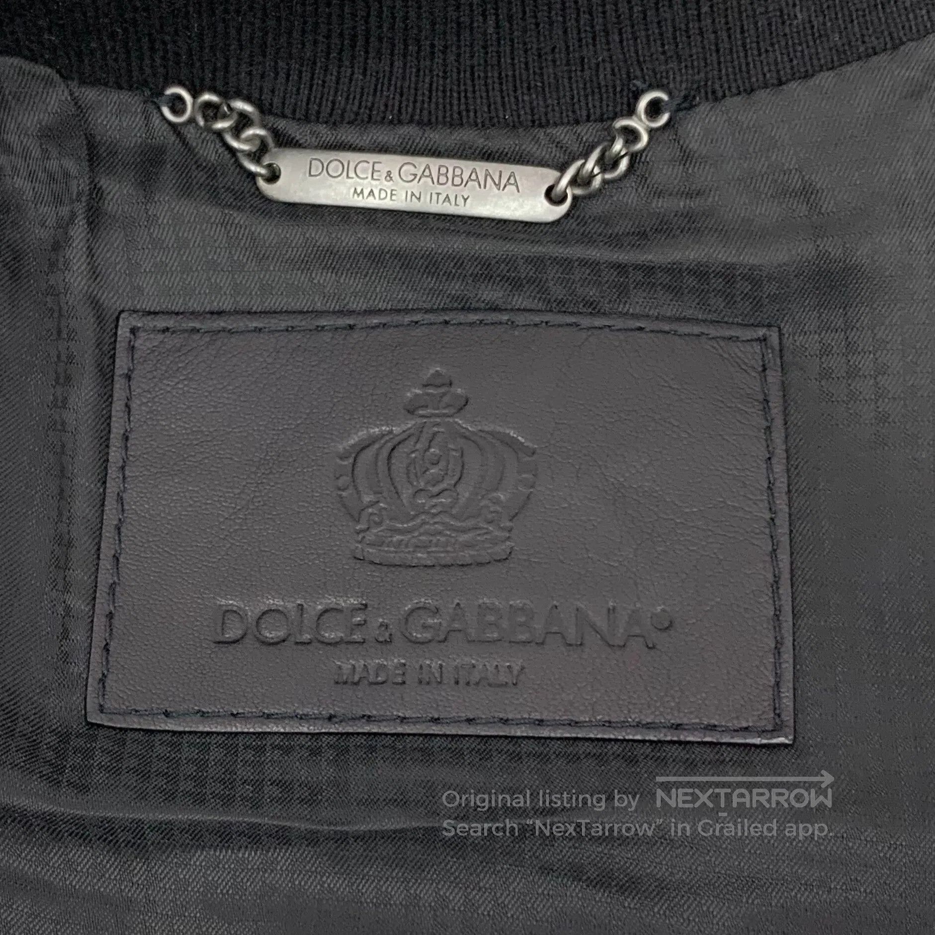 Dolce & Gabbana Dolce Gabbana Black lamb leather stand collar zip long-sle Size US S / EU 44-46 / 1 - 5 Thumbnail