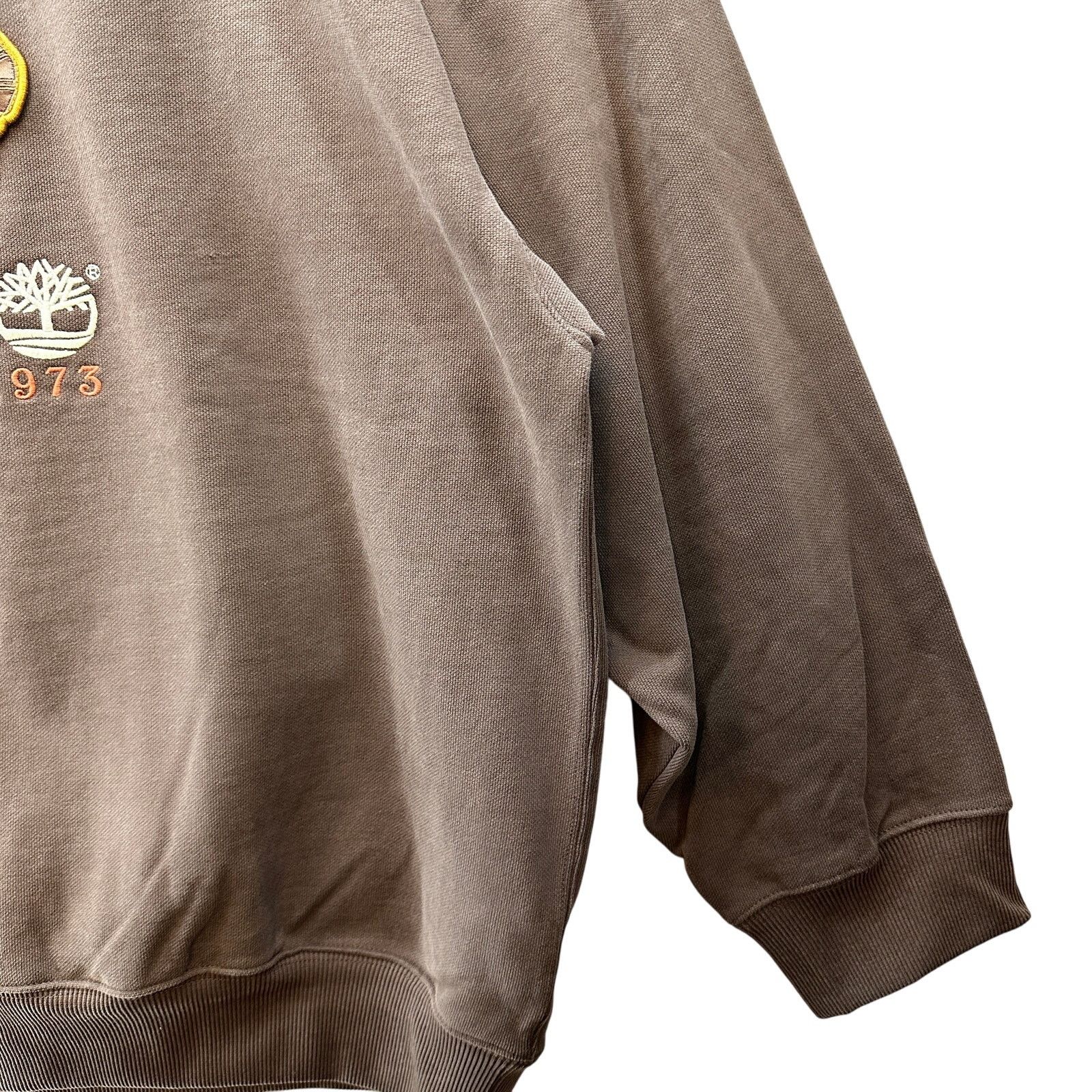 Timberland Timberland Vintage Style Chocolate Brown Sweatshirt A62XK XL Size US XL / EU 56 / 4 - 4 Thumbnail