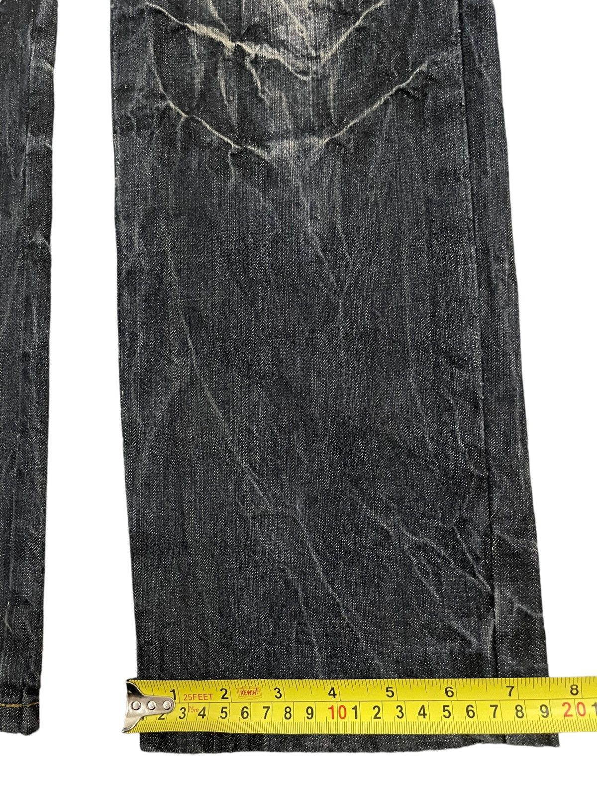 If Six Was Nine Vintage Japan Punk Ministry Double Waist Bondage Style Jeans Size US 31 - 22 Thumbnail