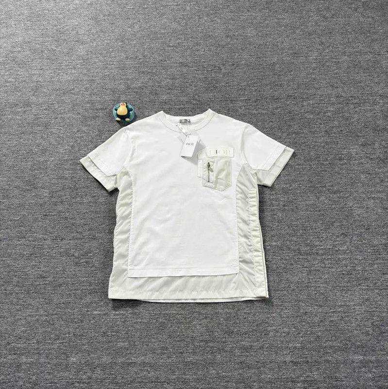 Dior Dior White Cotton Men's T-Shirt 0089 Size US L / EU 52-54 / 3 - 1 Thumbnail