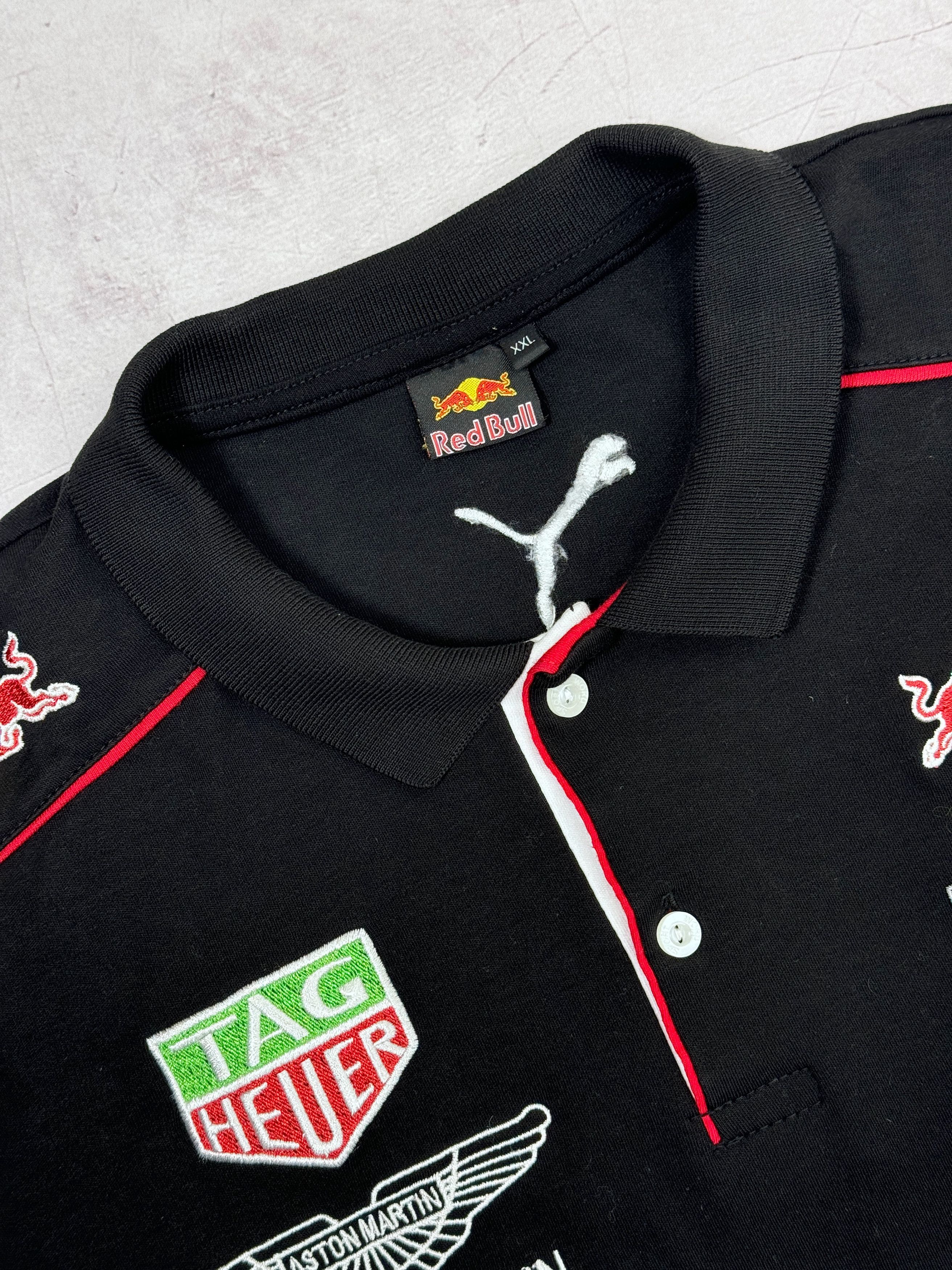 Formula 1 × Vintage Red Bull F1 Team Polo T-Shirt Mobil1 Pirelli Size US L / EU 52-54 / 3 - 3 Thumbnail