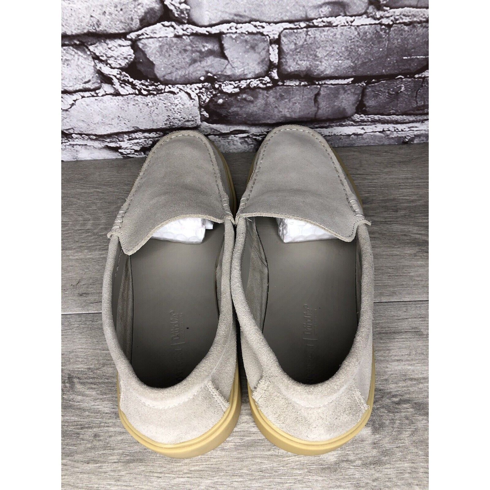 Nordstrom Nordstrom Ortholite NOEZRA-LEA Light Gray Suede Loafers Shoe Size US 11 / EU 44 - 5 Thumbnail