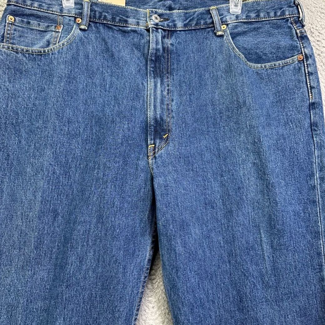 Levi's VINTAGE Levis 550 Big & Tall Jeans Mens 44X30 Blue Denim 5 Pocket Relaxed Tapered Red Tab Jeans NEW Size US 44 / EU 60 - 3 Thumbnail