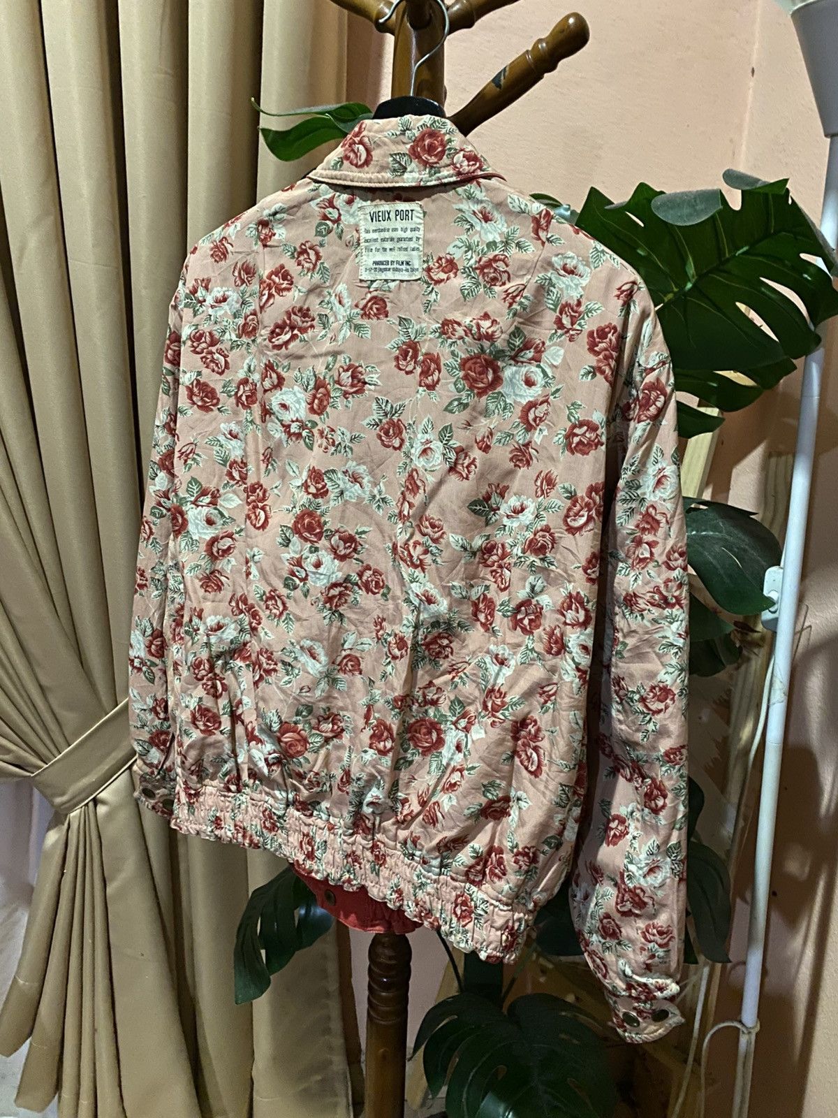 Japanese Brand Vintage Vieux Port Reversible Floral Jacket Japan Made Size US L / EU 52-54 / 3 - 17 Thumbnail