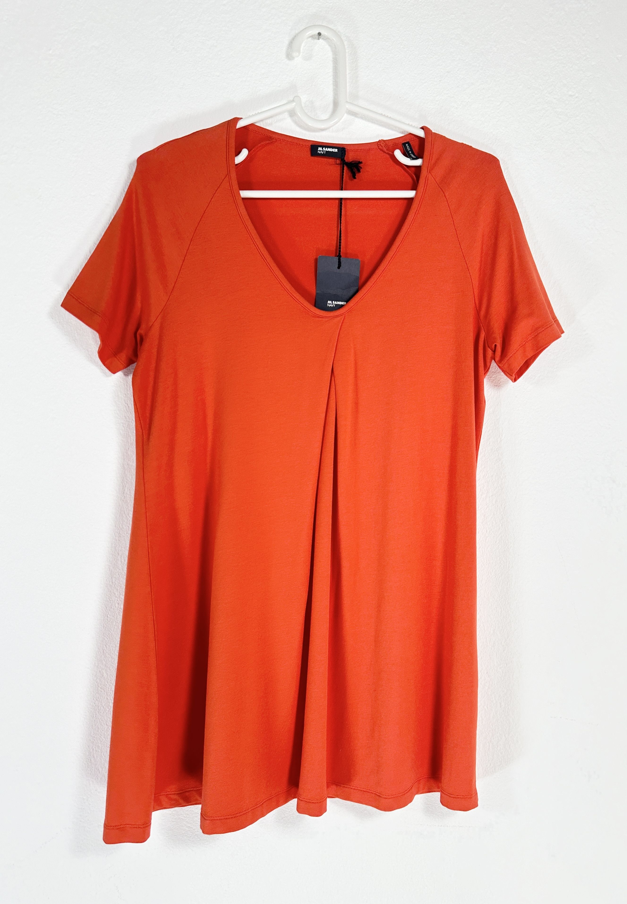 Jil Sander Orange Top T-shirt Size XS / US 0-2 / IT 36-38 - 1 Thumbnail