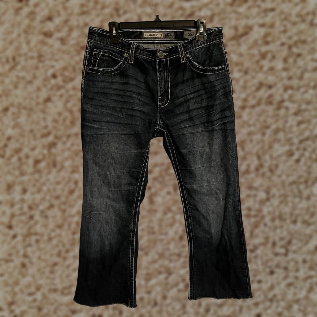 BKE BKE Derek Bootcut Jeans Men's 33x29 Denim Cotton Buckle BMX0128 ABM12008 32R Size US 32 / EU 48 - 1 Thumbnail