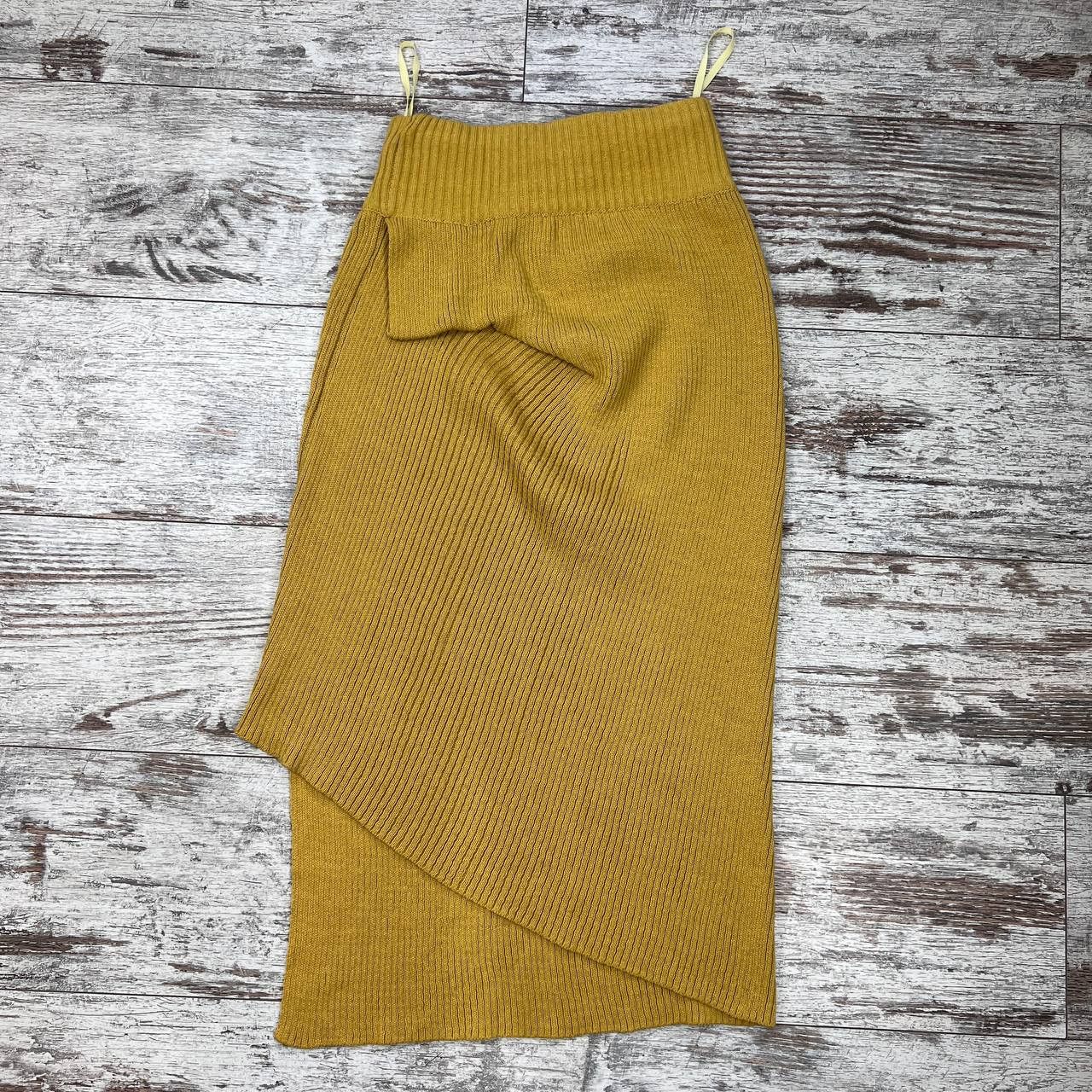 Issey Miyake Vintage Issey Miyake Asymmetrical Ribbed Knit Midi Skirt Size 30" / US 8 / IT 44 - 4 Thumbnail
