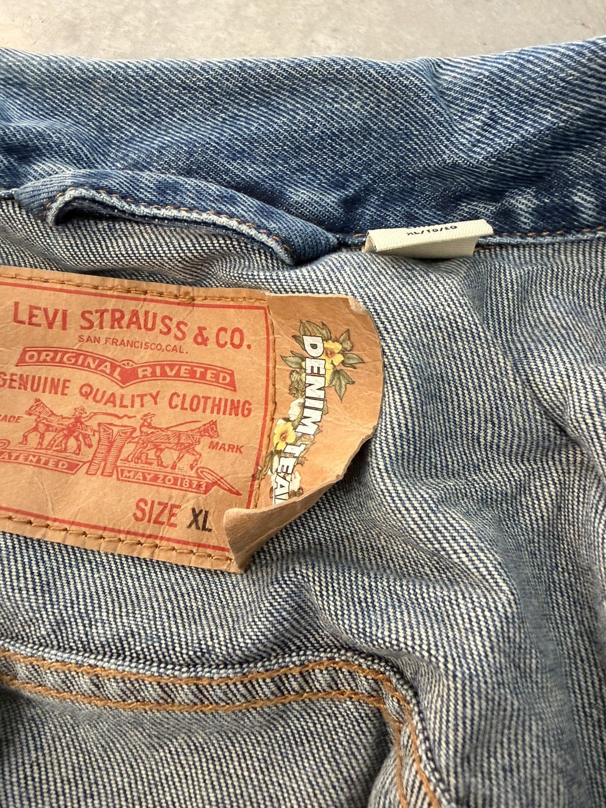 DENIM TEARS Denim Tears denim jacket dark wash Size US XL / EU 56 / 4 - 9 Thumbnail