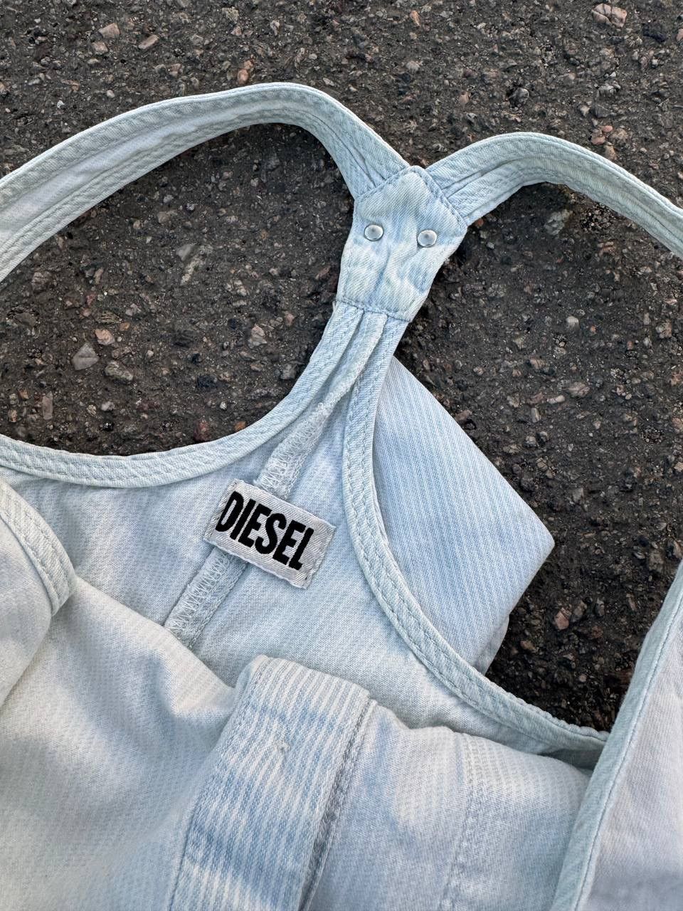 Diesel × Japanese Brand Vintage y2k diesel denim striped dress Size S / US 4 / IT 40 - 4 Thumbnail