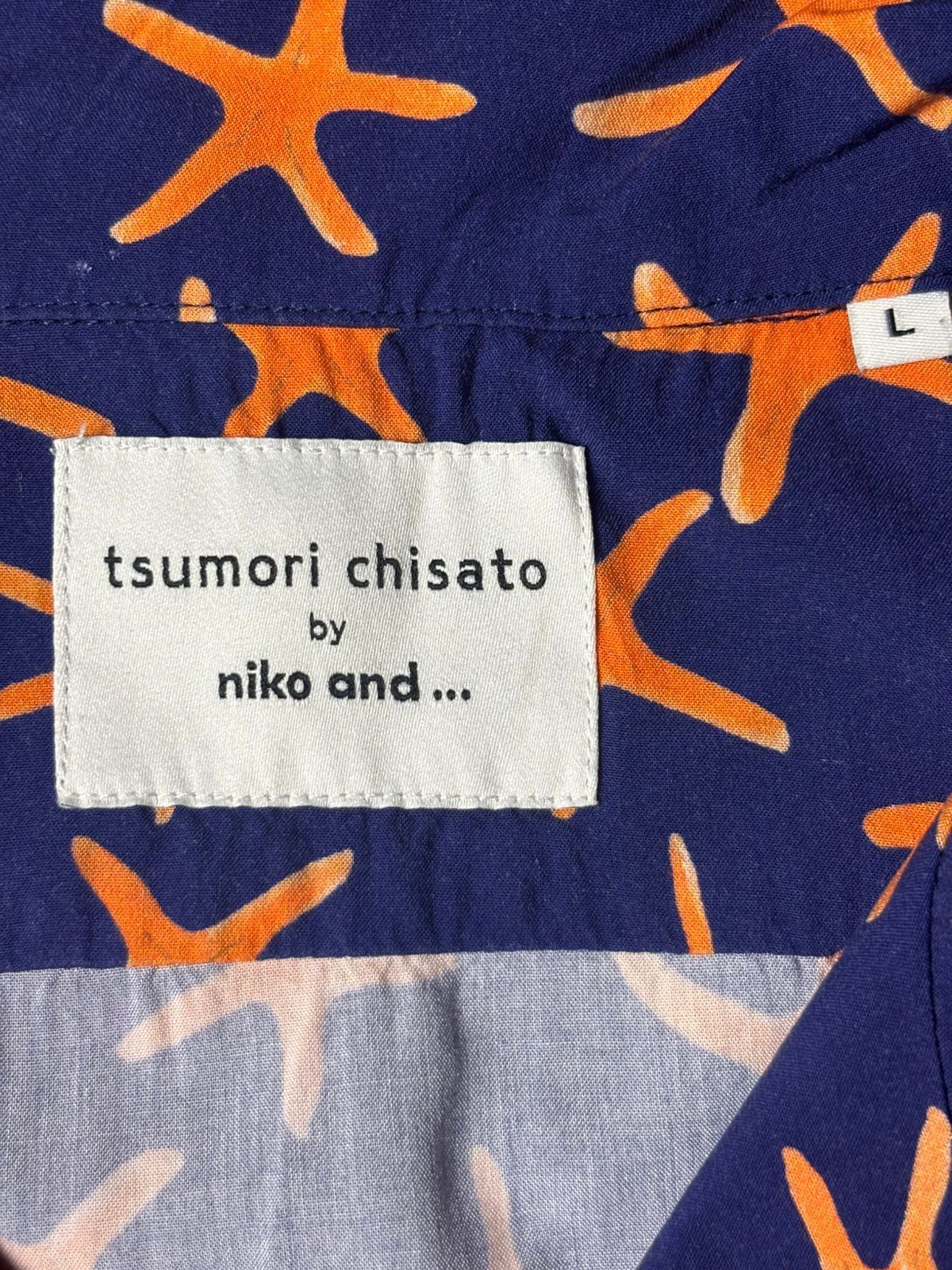 Tsumori Chisato Tsumori Chisato Niko And Star Open Collar Shirt Size US L / EU 52-54 / 3 - 5 Thumbnail