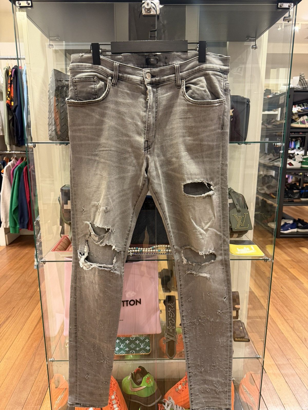 Amiri Amiri Shotgun Distressed Denim Jeans Size US 36 / EU 52 - 1 Thumbnail