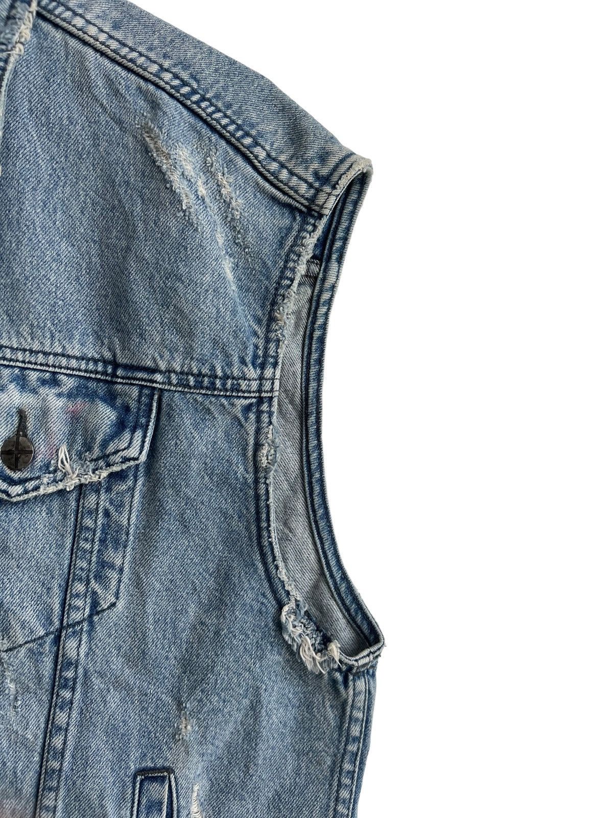 Vtg Ksubi 🇦🇺 Rockstar Denim Sleeveless Type-3 Trucker Jacket Denim Jackets