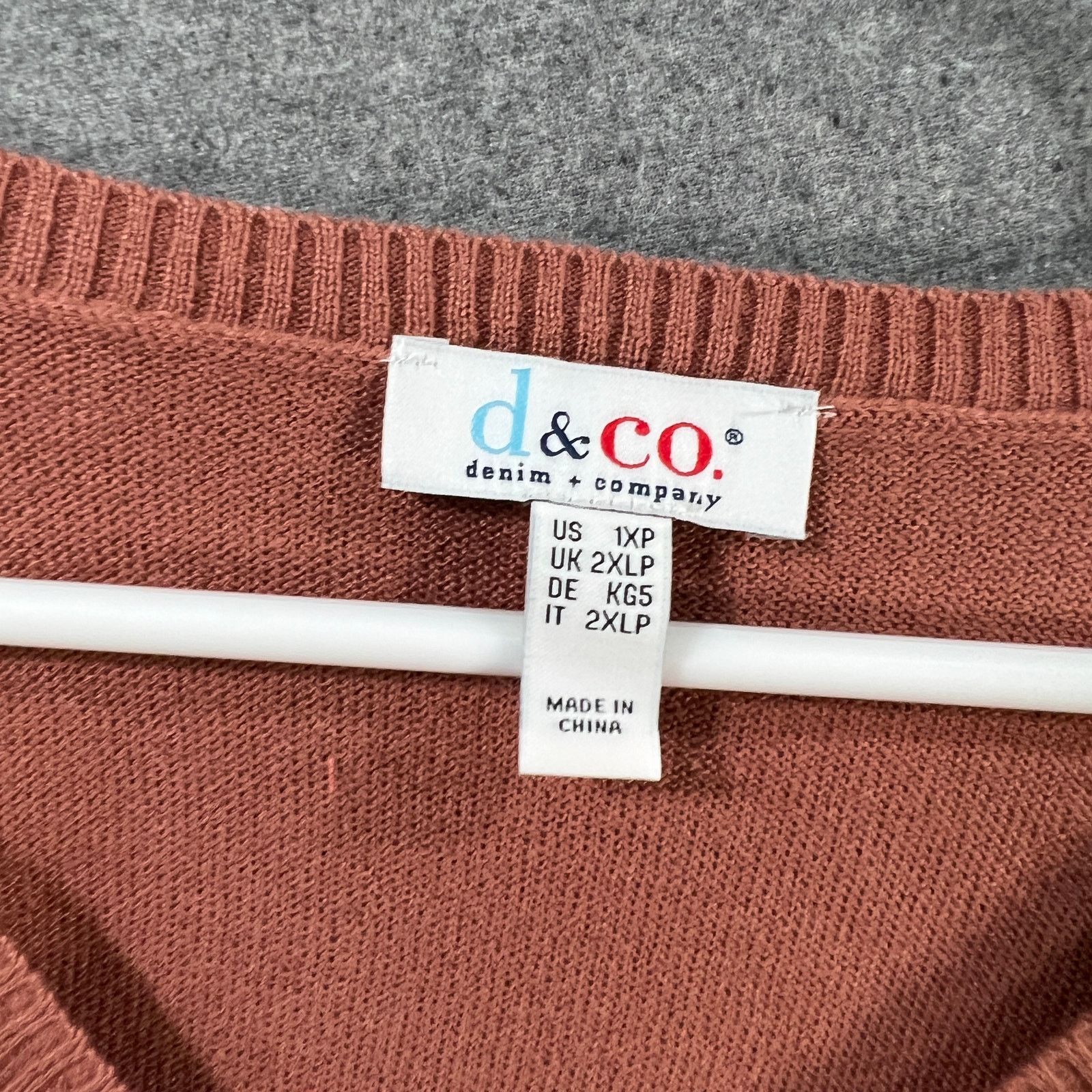 Denim & Co. Denim & Co. Petite V-Neck Drop-Shoulder Lone-Sleeve Pocket Size XL / US 12-14 / IT 48-50 - 3 Thumbnail