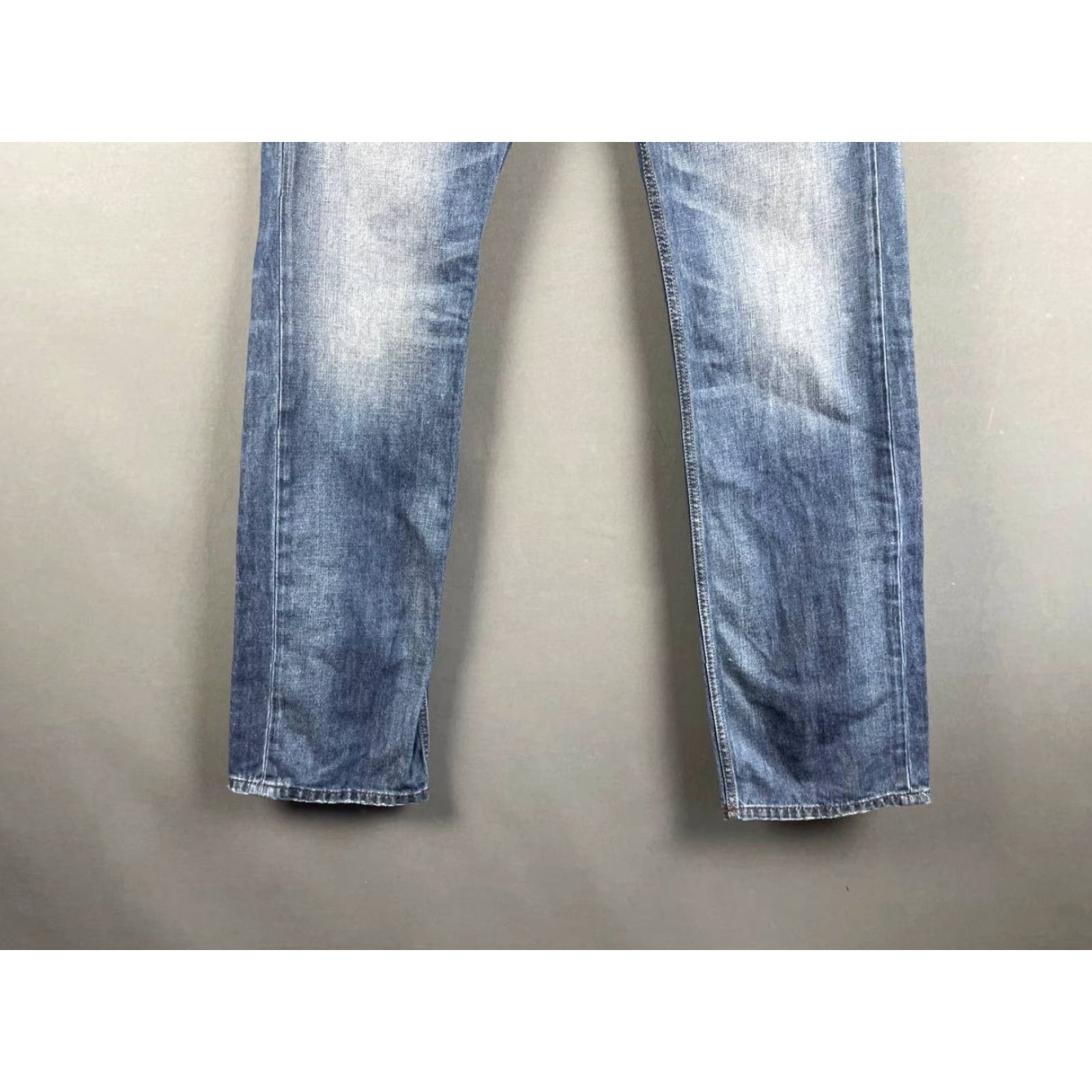 Diesel Diesel Industry Mens Jeans Blue Size 30 Cotton Denim Straight Leg Regular 5-Pocket Pattern Solid Vintage No Size US 30 / EU 46 - 4 Thumbnail