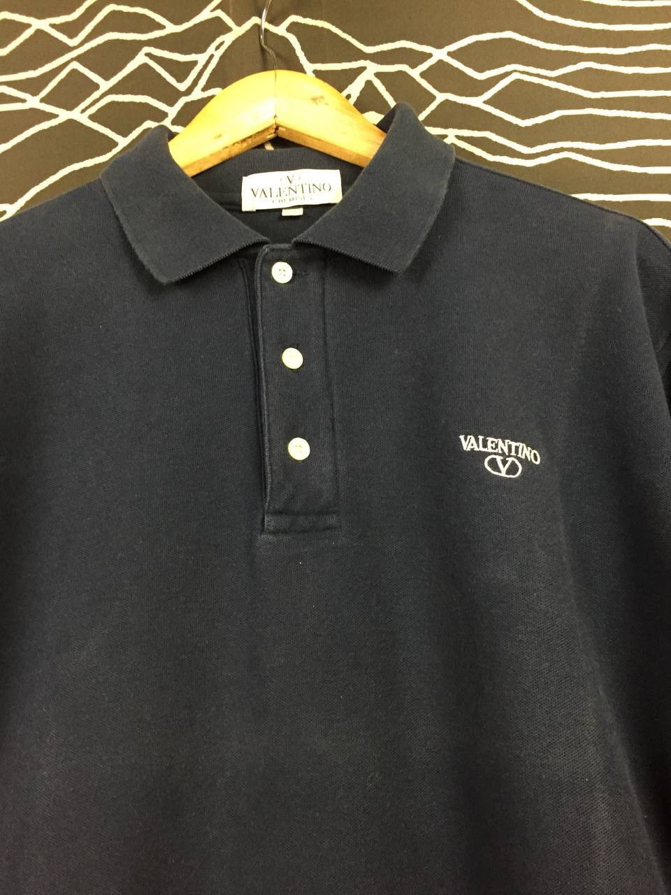 Valentino Vtg Valentino Chemises Embroidered Logo Polo Shirt Size US L / EU 52-54 / 3 - 4 Thumbnail
