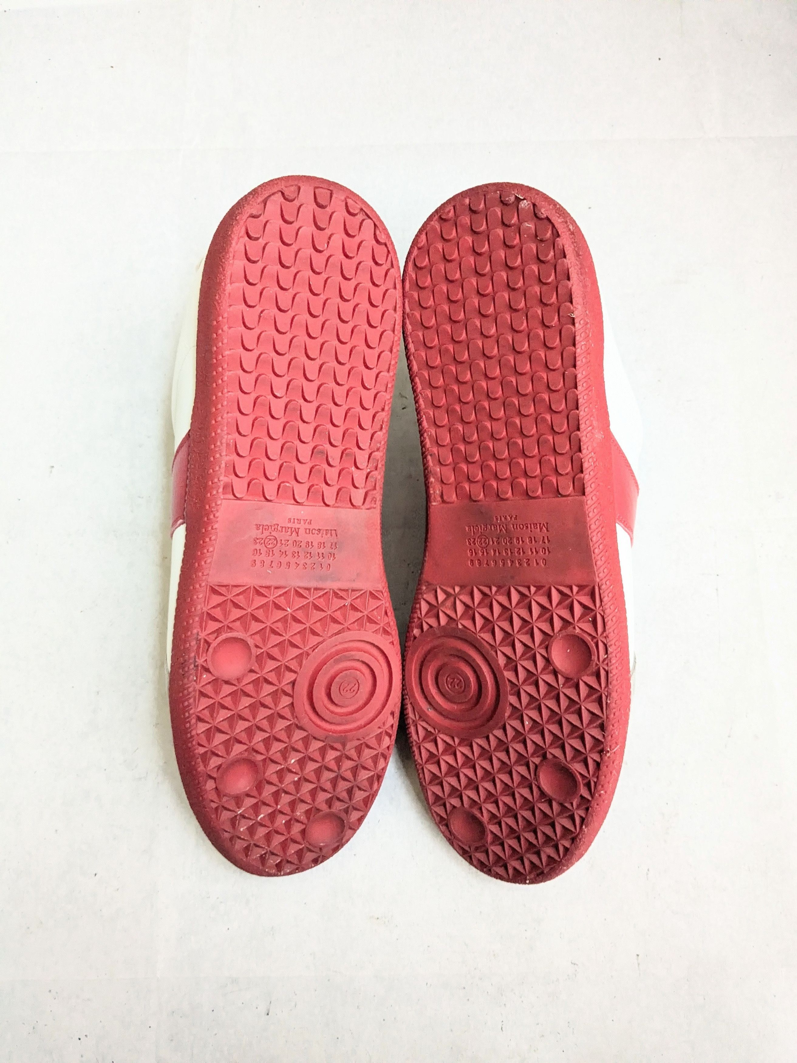 Maison Margiela Maison Margiela Replica GAT White Gray Red 13 46 Low Tops Size US 13 / EU 46 - 18 Thumbnail