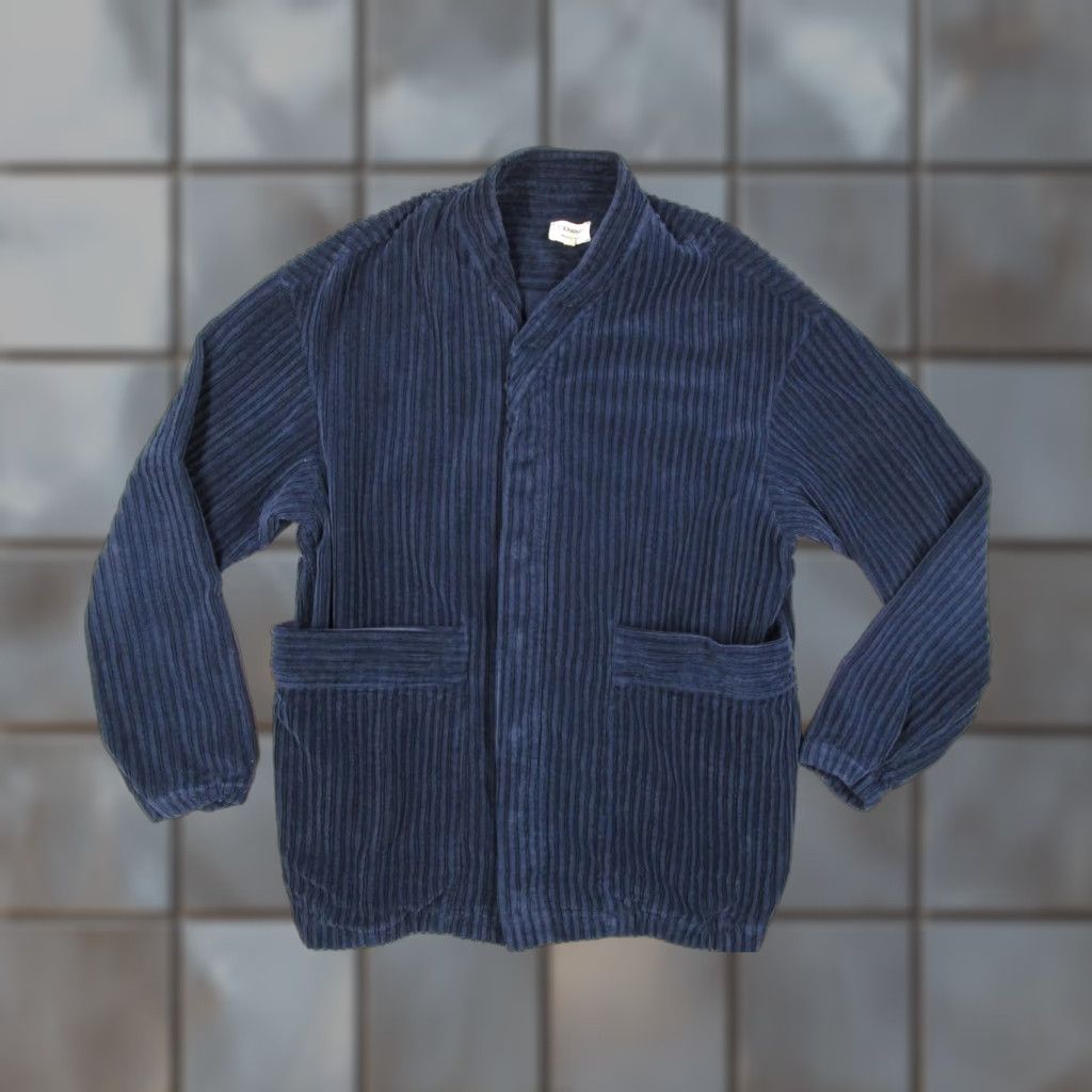 Vintage VINTAGE 13 Bonaparte Jacket Mens L Navy Ribbed Corduroy Snap Front Made in France Jacket Mens L Navy Corduroy Snap Front France Size US L / EU 52-54 / 3 - 1 Thumbnail