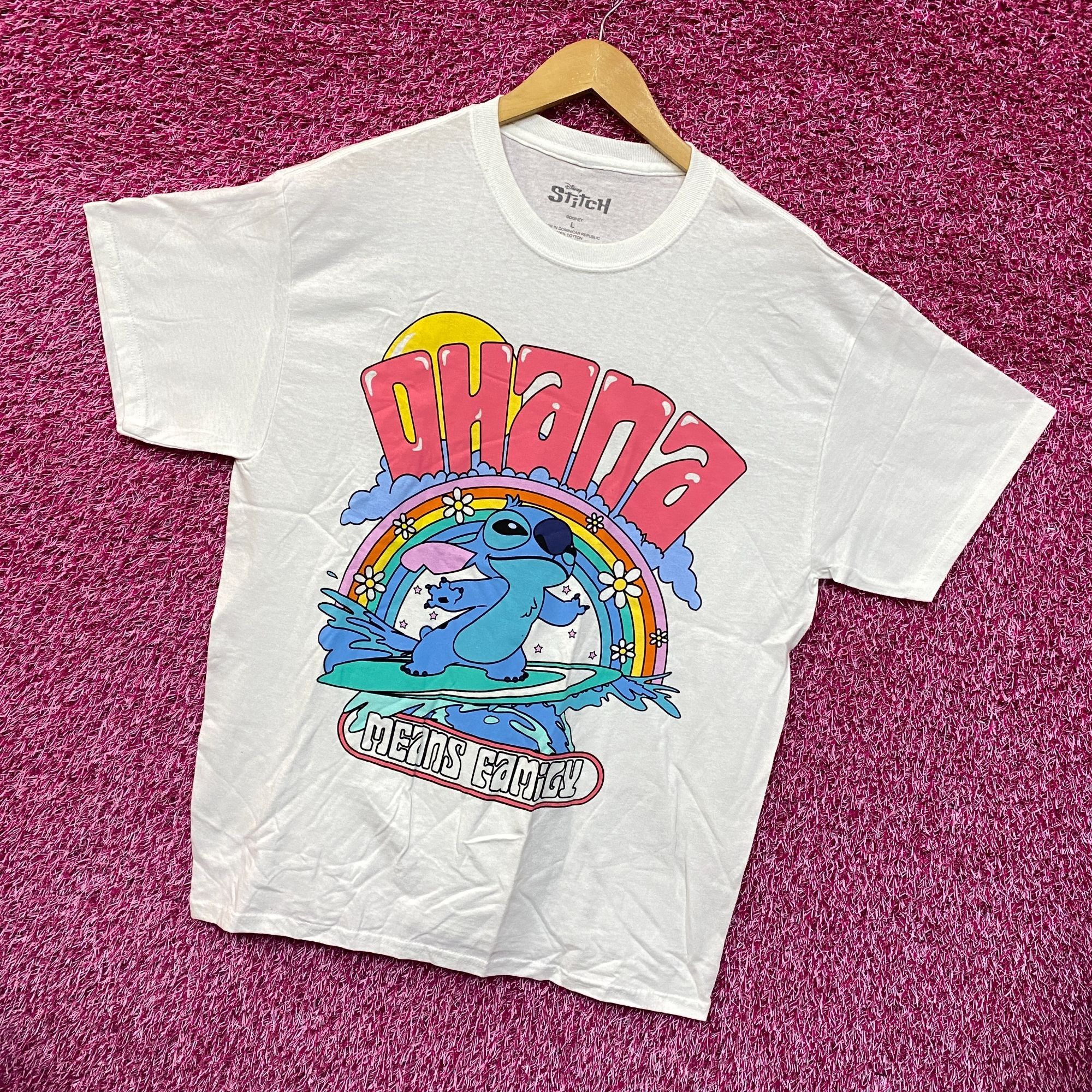 Disney Stitch Surfing Ohana Means Family Disney Lilo & Stitch Tee L Size US L / EU 52-54 / 3 - 3 Thumbnail