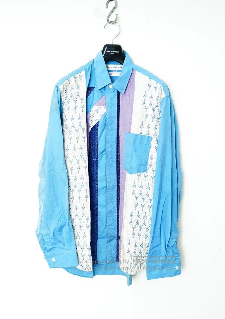 Comme des Garcons Comme des Garcons Embroidered Patchwork Tunic Shirt Size US M / EU 48-50 / 2 - 1 Thumbnail