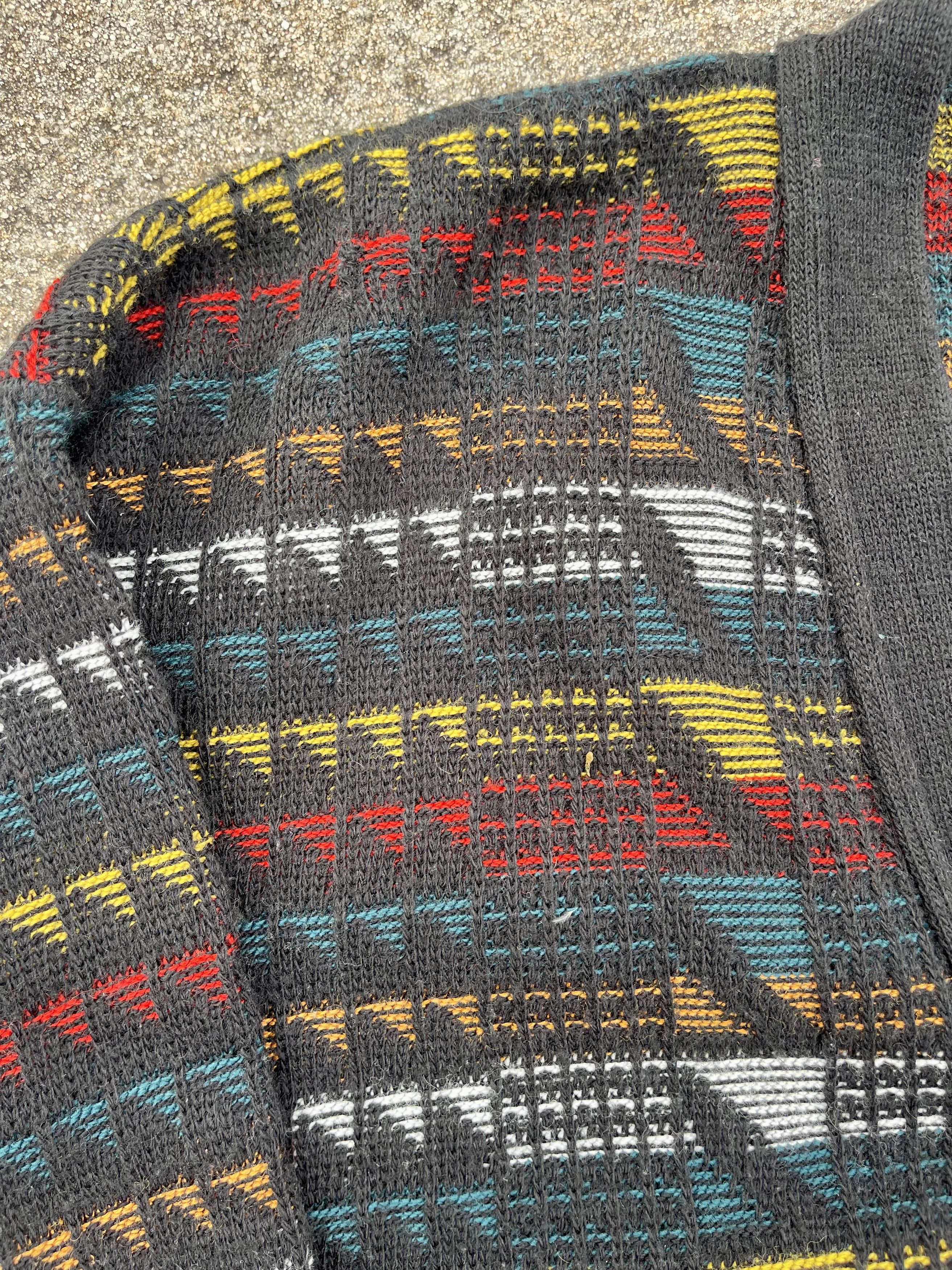 Vintage 1990's Vintage 3D Cable Knit Retro Cardigan Sweater Size US M / EU 48-50 / 2 - 6 Thumbnail