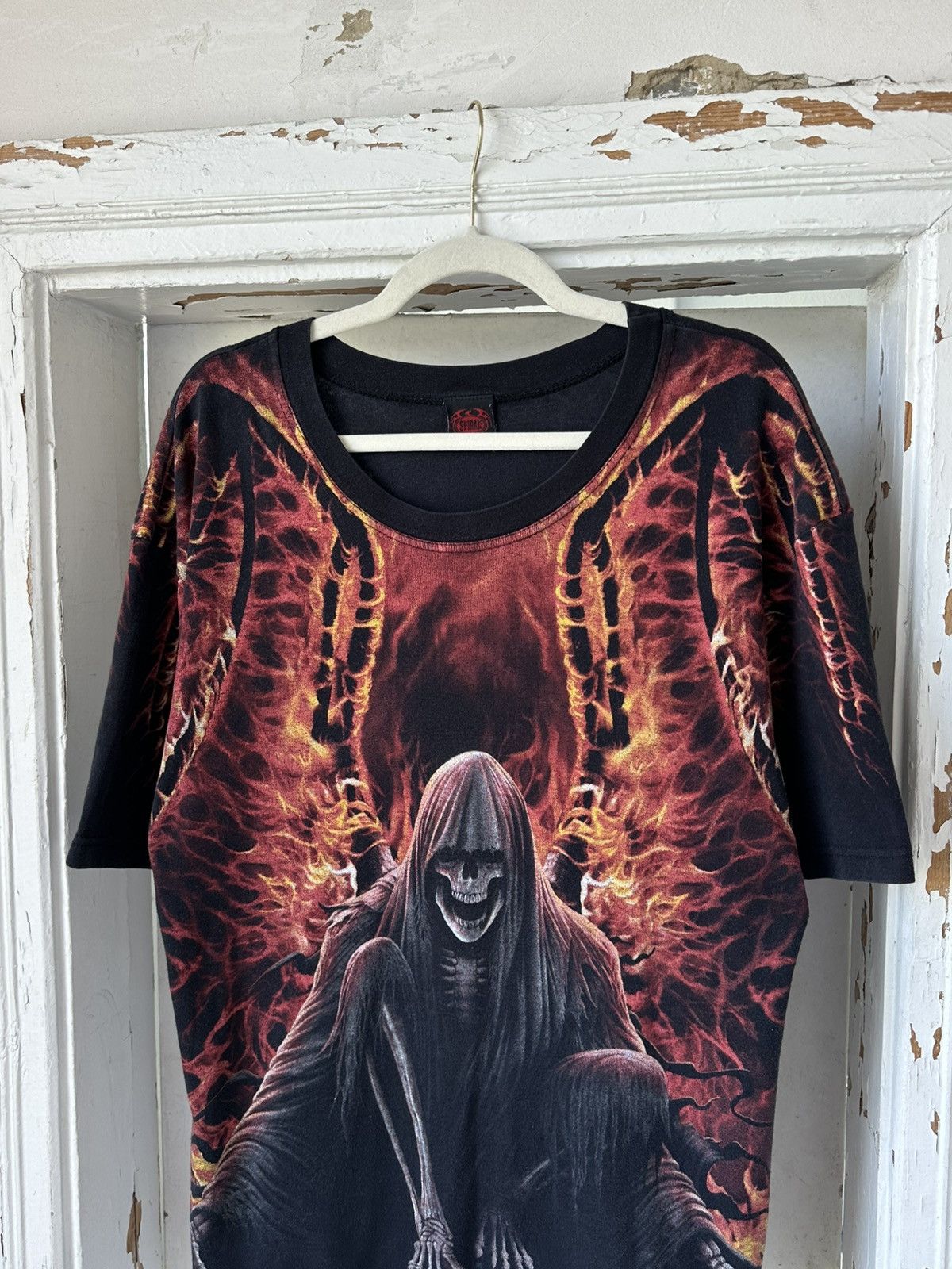 If Six Was Nine Vintage Spiral Rare Print T-shirt Size US L / EU 52-54 / 3 - 3 Thumbnail