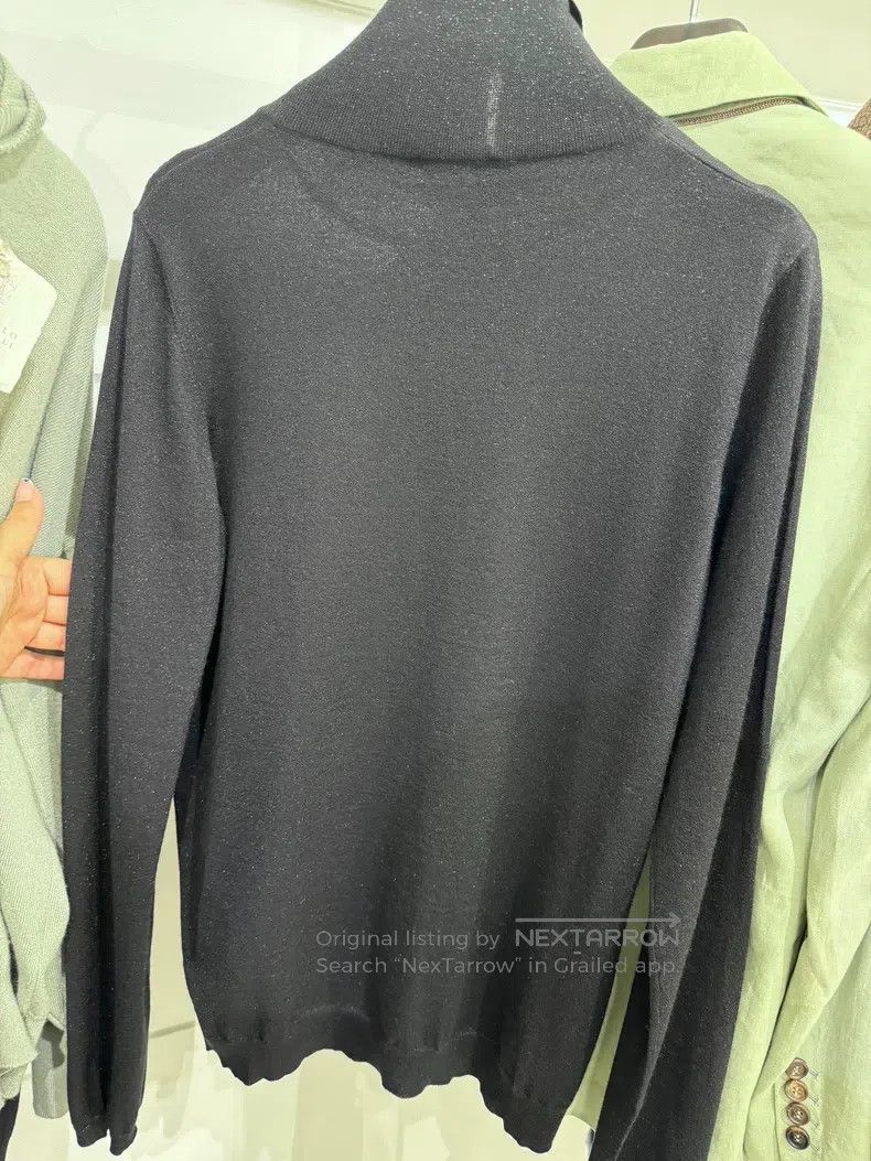 Brunello Cucinelli Brunello Cucinelli High-neck Knit Top Size L / US 10 / IT 46 - 5 Thumbnail
