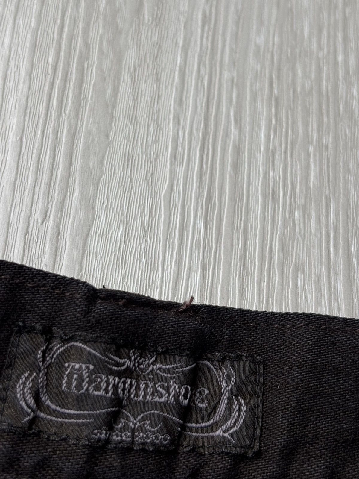 Japanese Brand MARQUISTONE real phyton lace-up flare jeans Size US 28 / EU 44 - 4 Thumbnail
