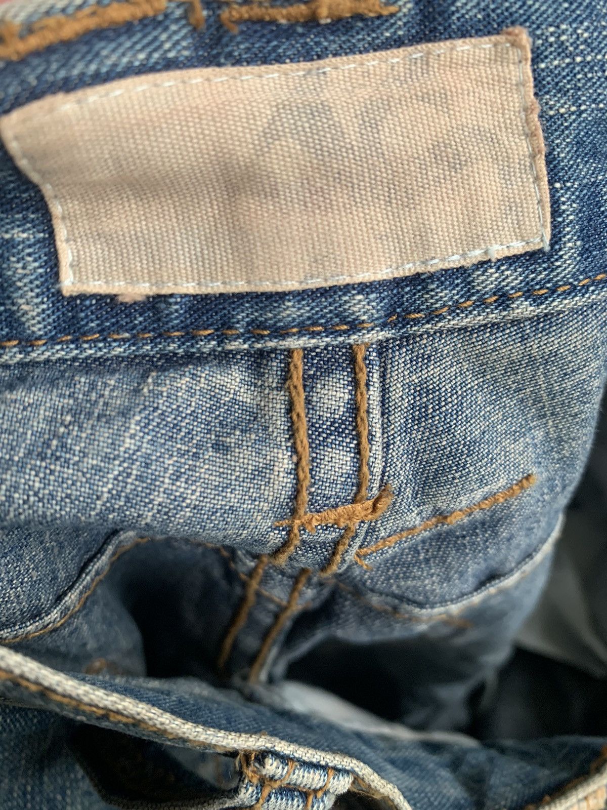 Japanese Brand DISTRESSED JEANS INSPIRED KAPITAL Size US 33 - 15 Thumbnail