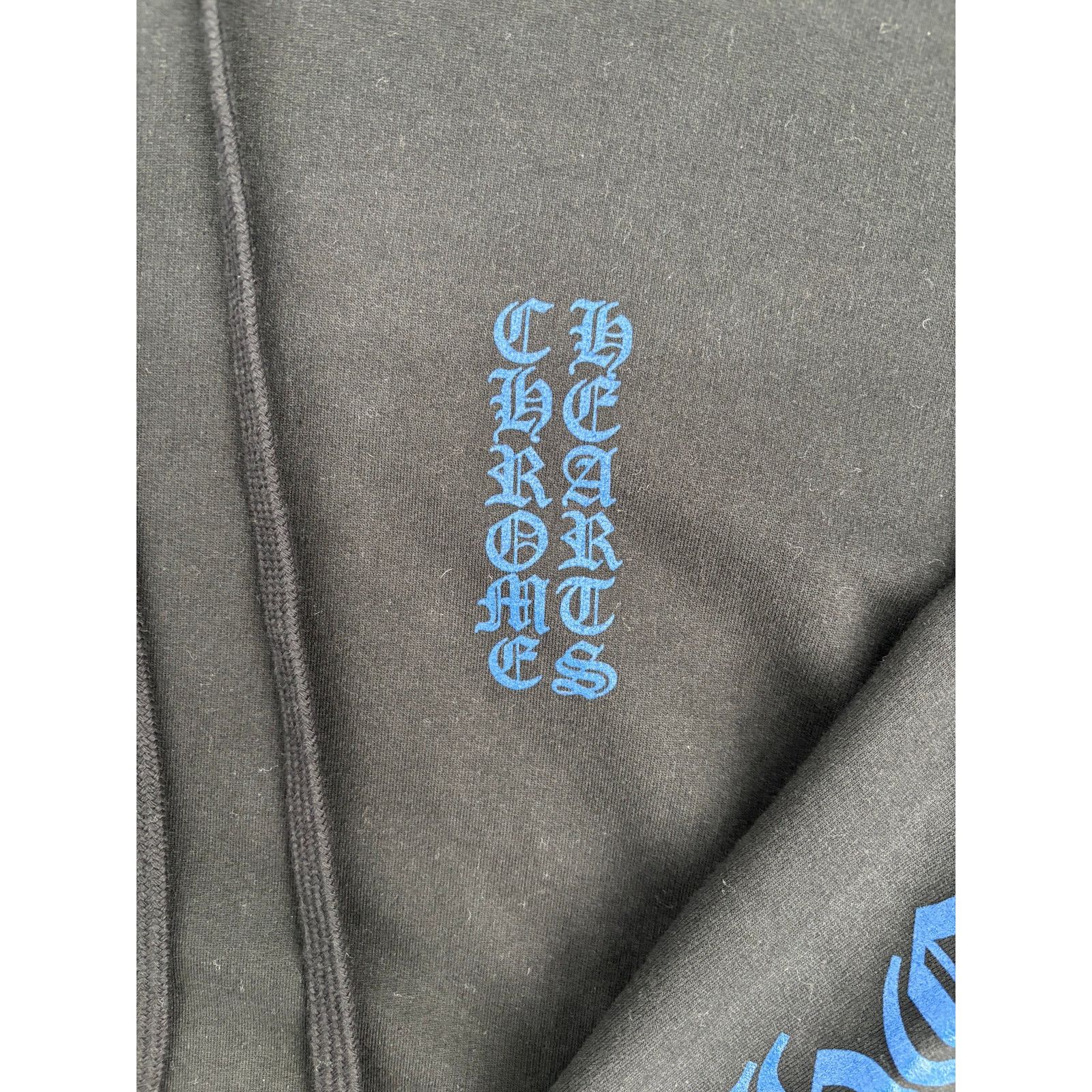 Chrome Hearts Chrome Hearts Blue Vertical Logo Black Hoodie Size Small Size US S / EU 44-46 / 1 - 2 Thumbnail