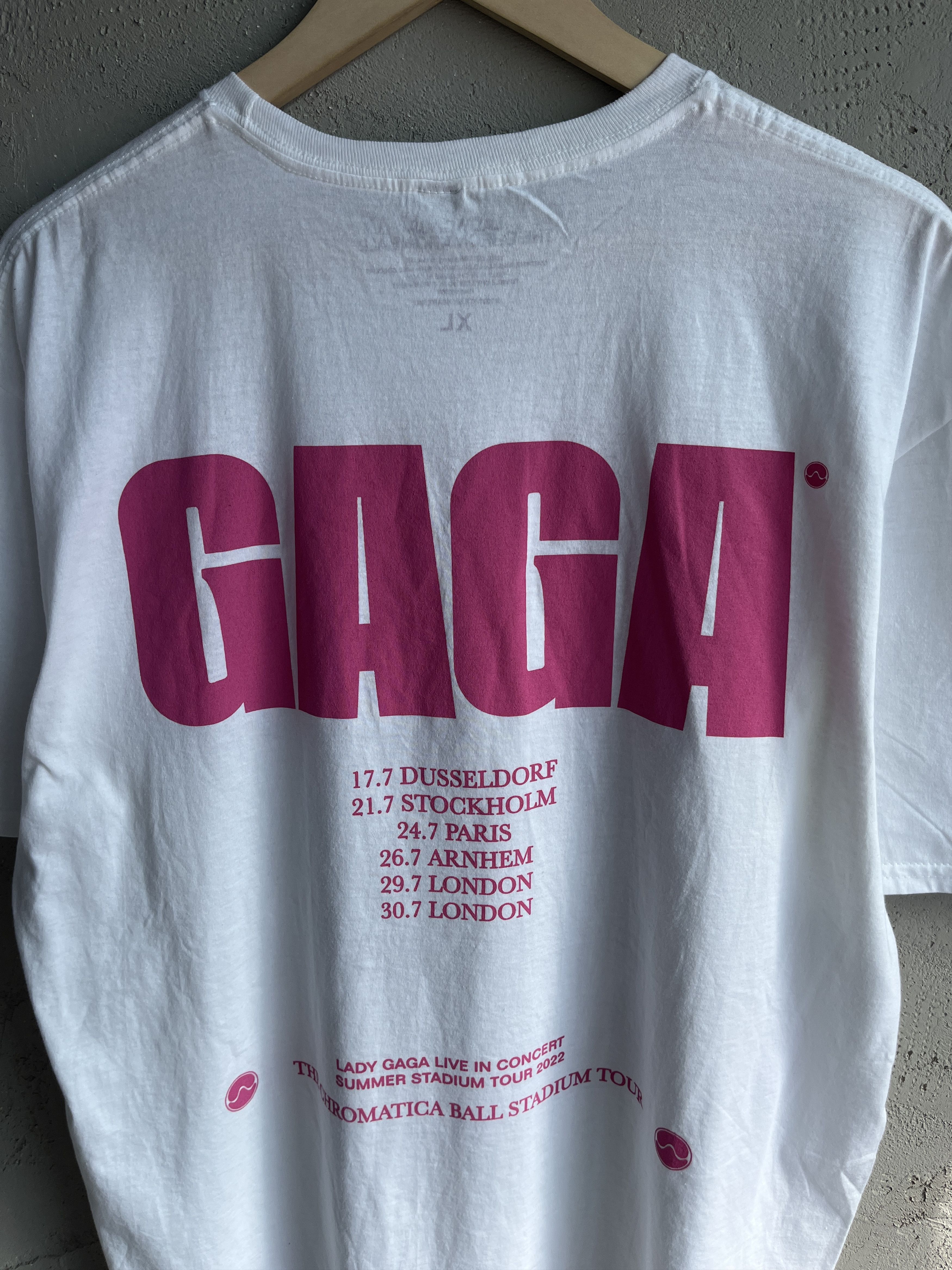Band Tees Lady Gaga The Chromatica Ball Tour T-shirt Big Logo Face Size US XL / EU 56 / 4 - 5 Thumbnail