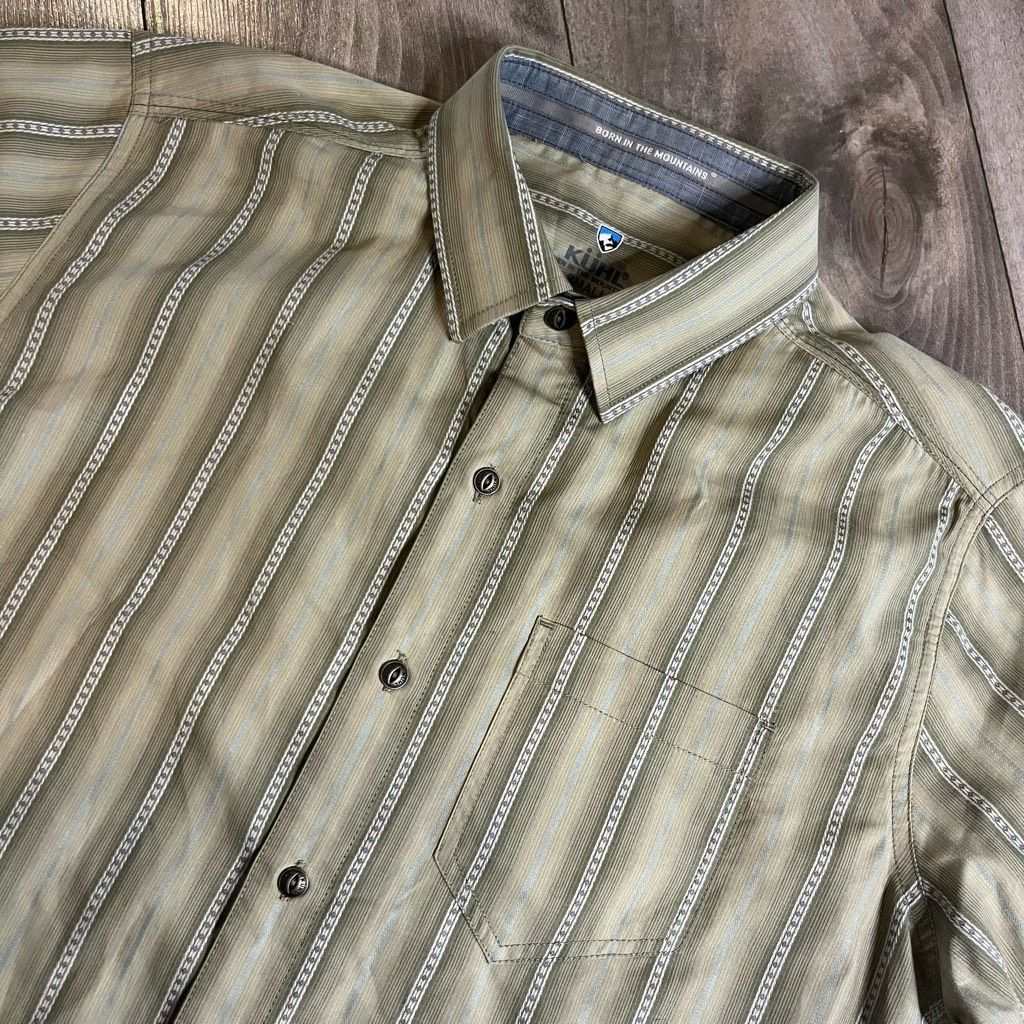 Kuhl Kuhl Tan Plaid Casual Buttonup Shirt Men Small Bin L-34 Size US S / EU 44-46 / 1 - 2 Thumbnail