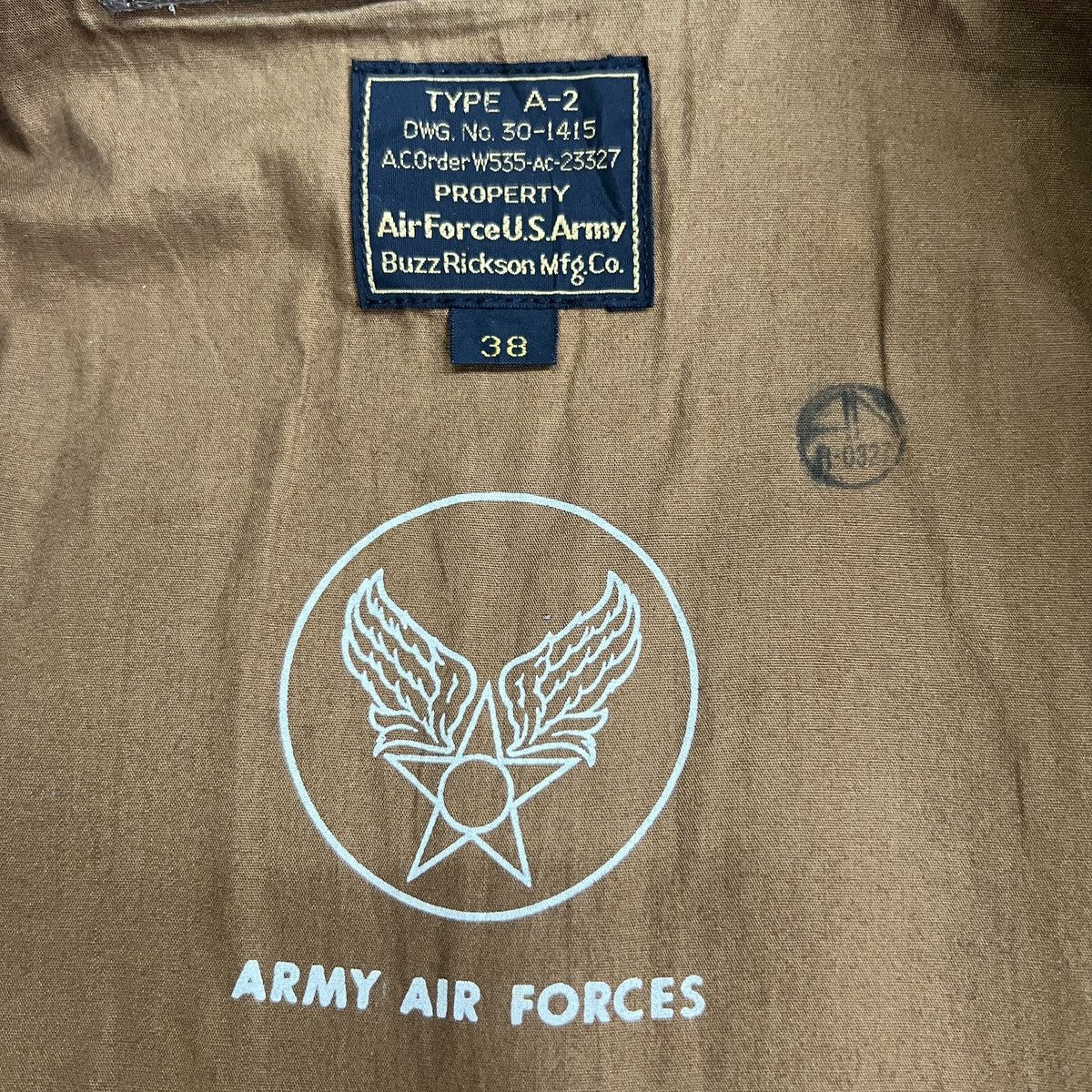 Buzz Rickson's Buzz Rickson Mfg Type A-2 Us Air Force Leather Jacket Size US M / EU 48-50 / 2 - 12 Thumbnail